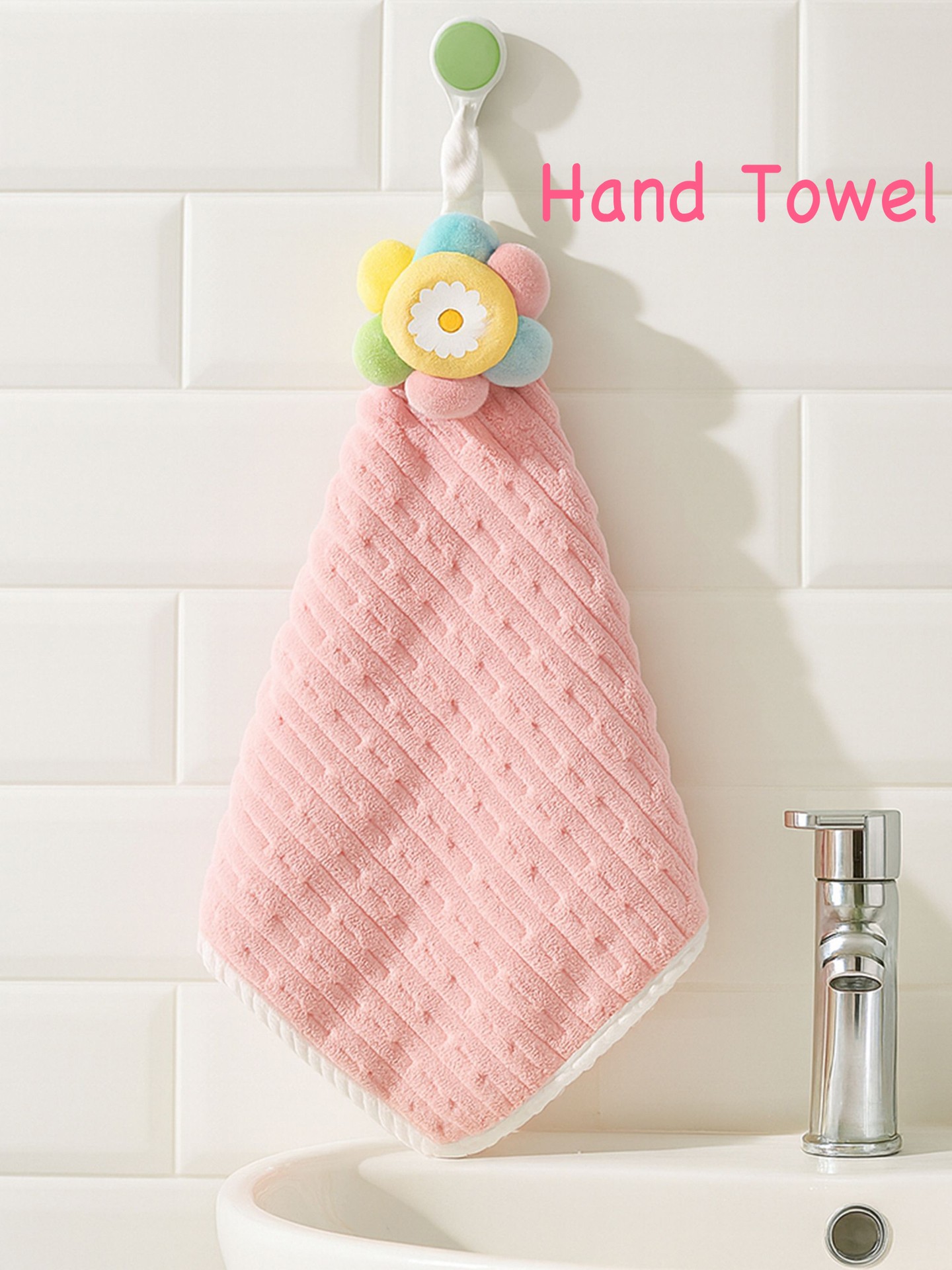 3D-flower Hand Towel