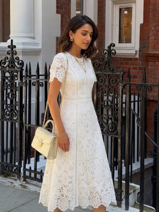 Drawstring A-Line Dress | Savana