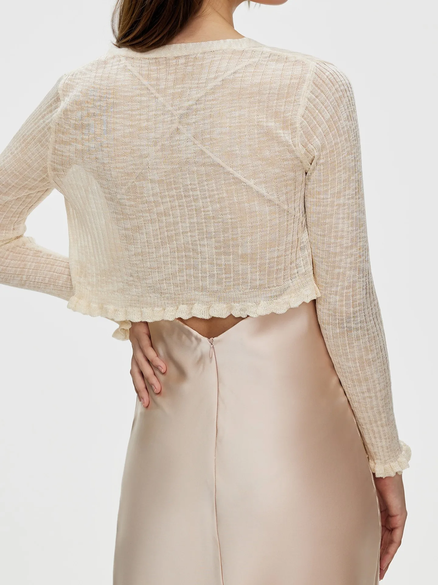 Cropped Sheer Knit Cardigan | Savana | Bestsellers