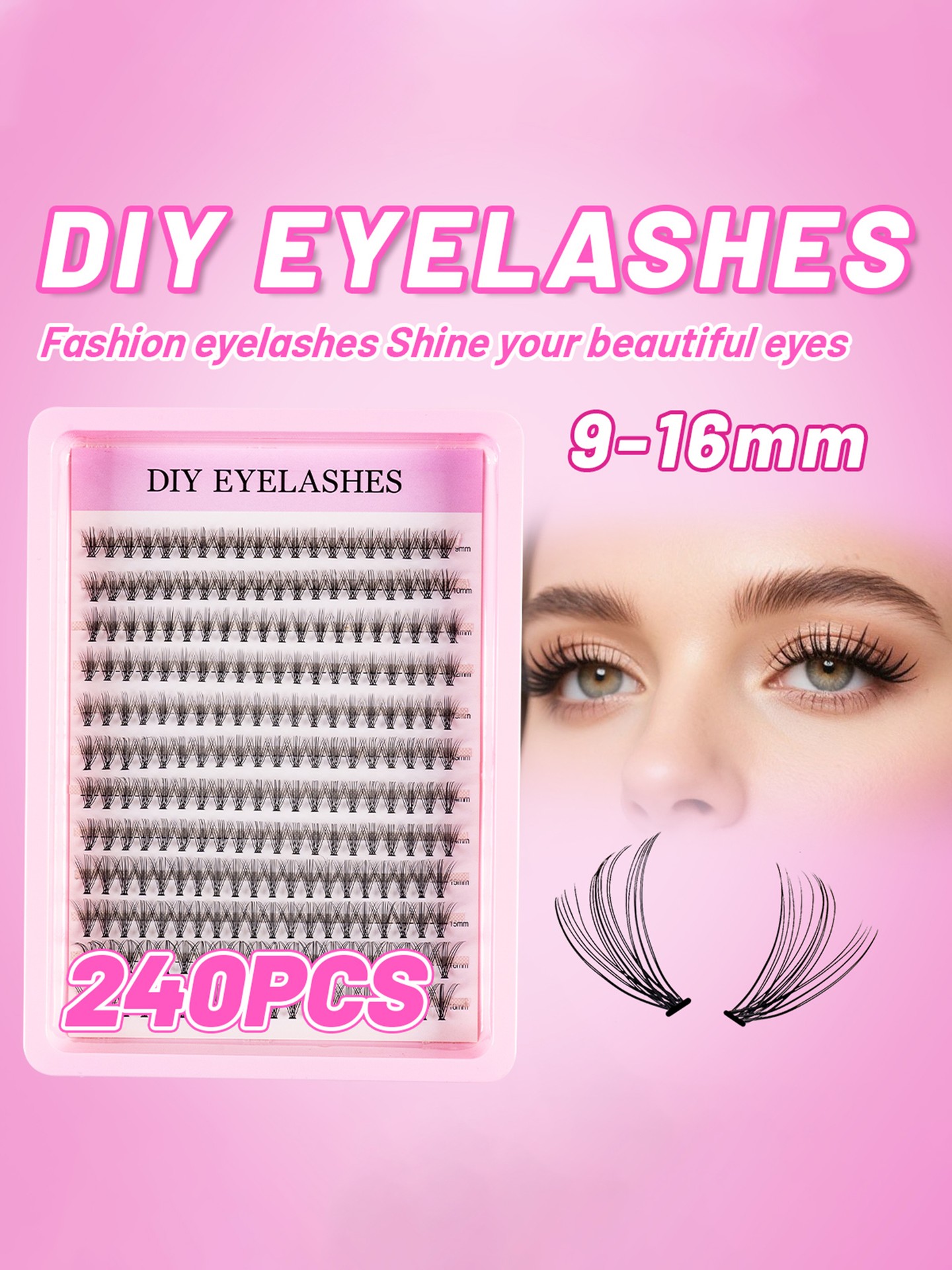 240Pcs Eyelash