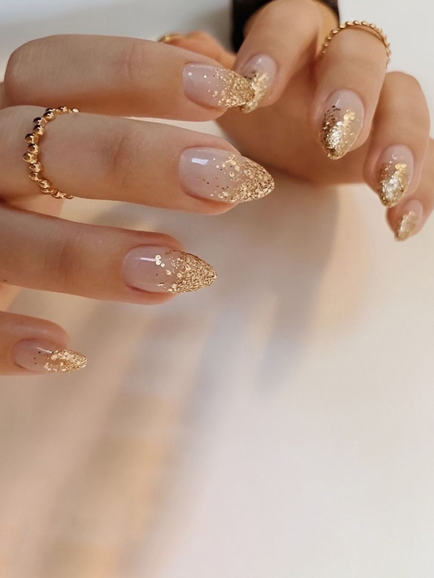 Sequin Detail Artificial Nails