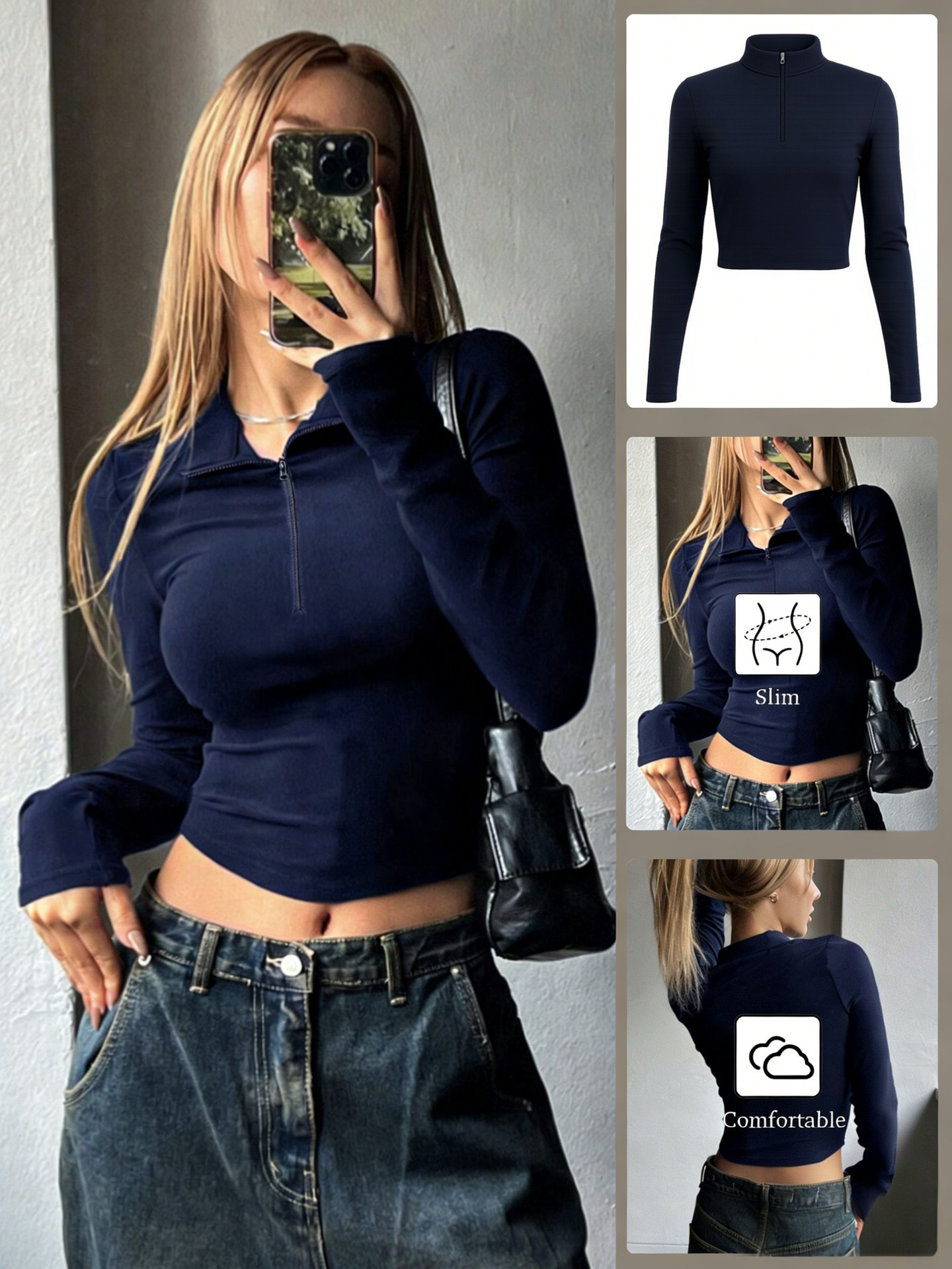 Half Zip Pullover T-Shirt