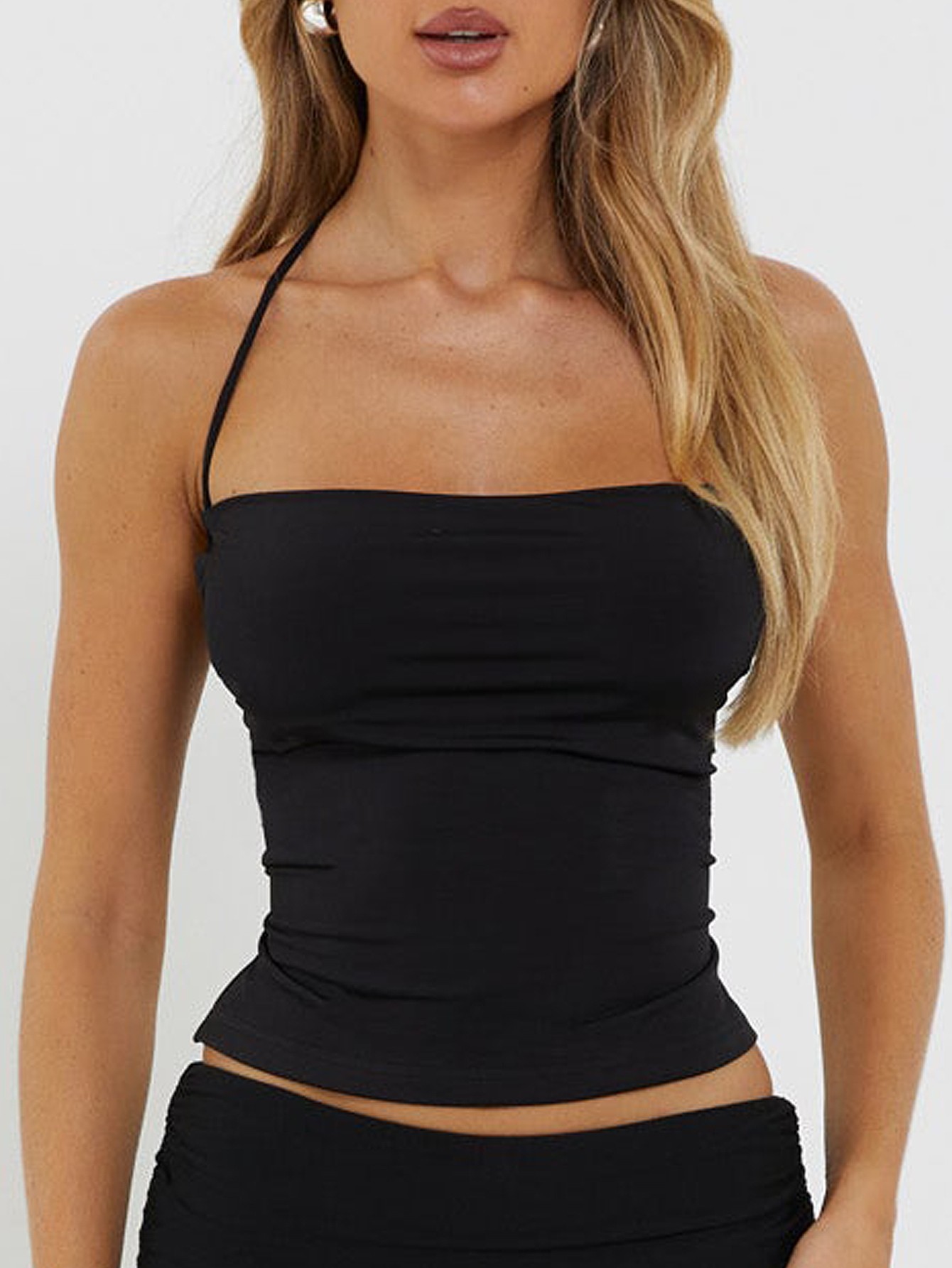 Open Back Halter Top