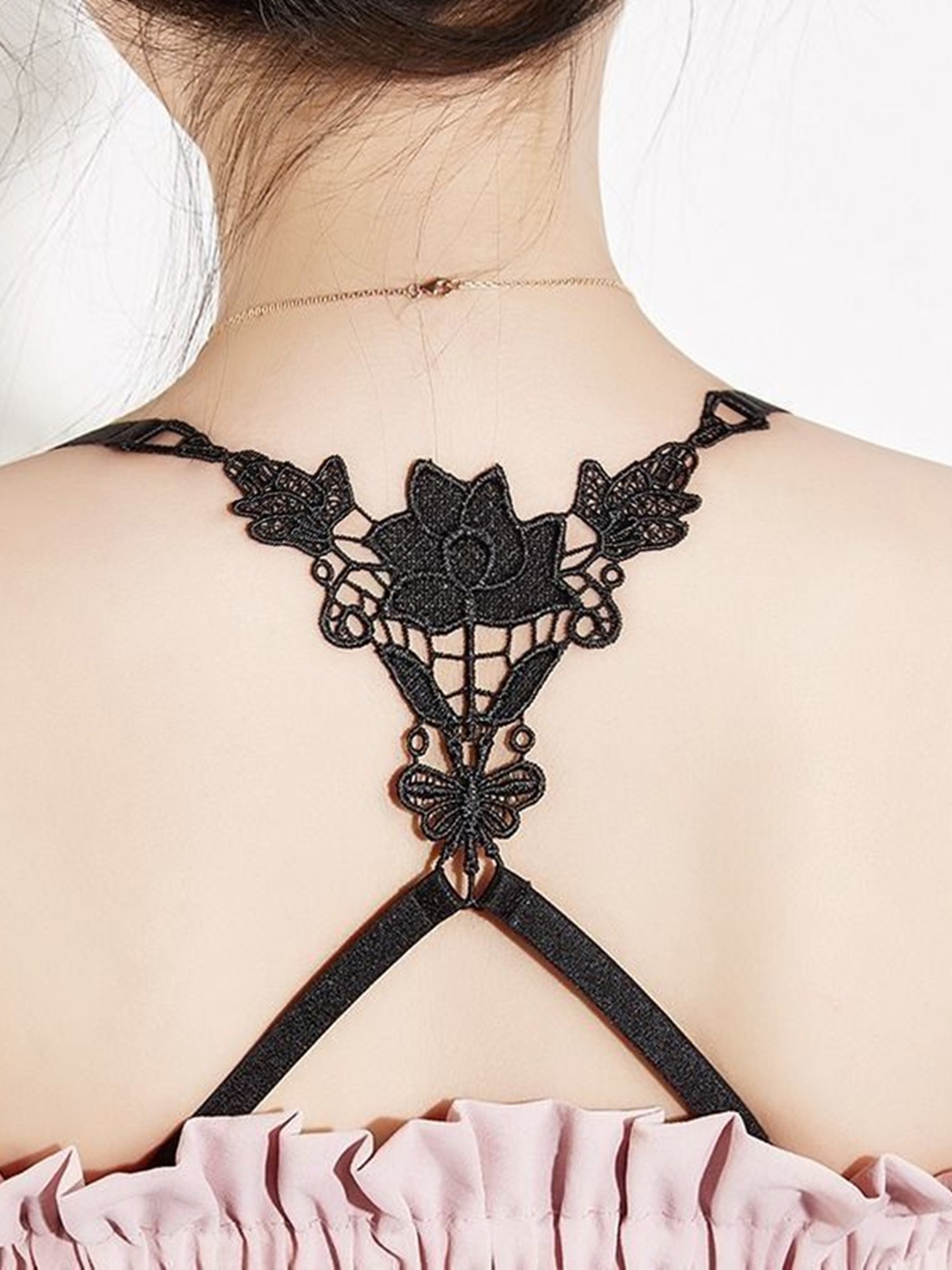 Lace-trimmed Bra Strap