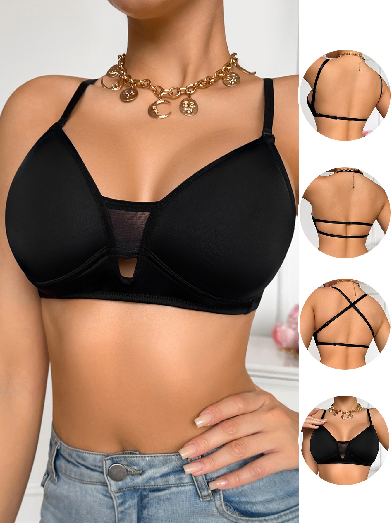 Crossed Freedom Bra