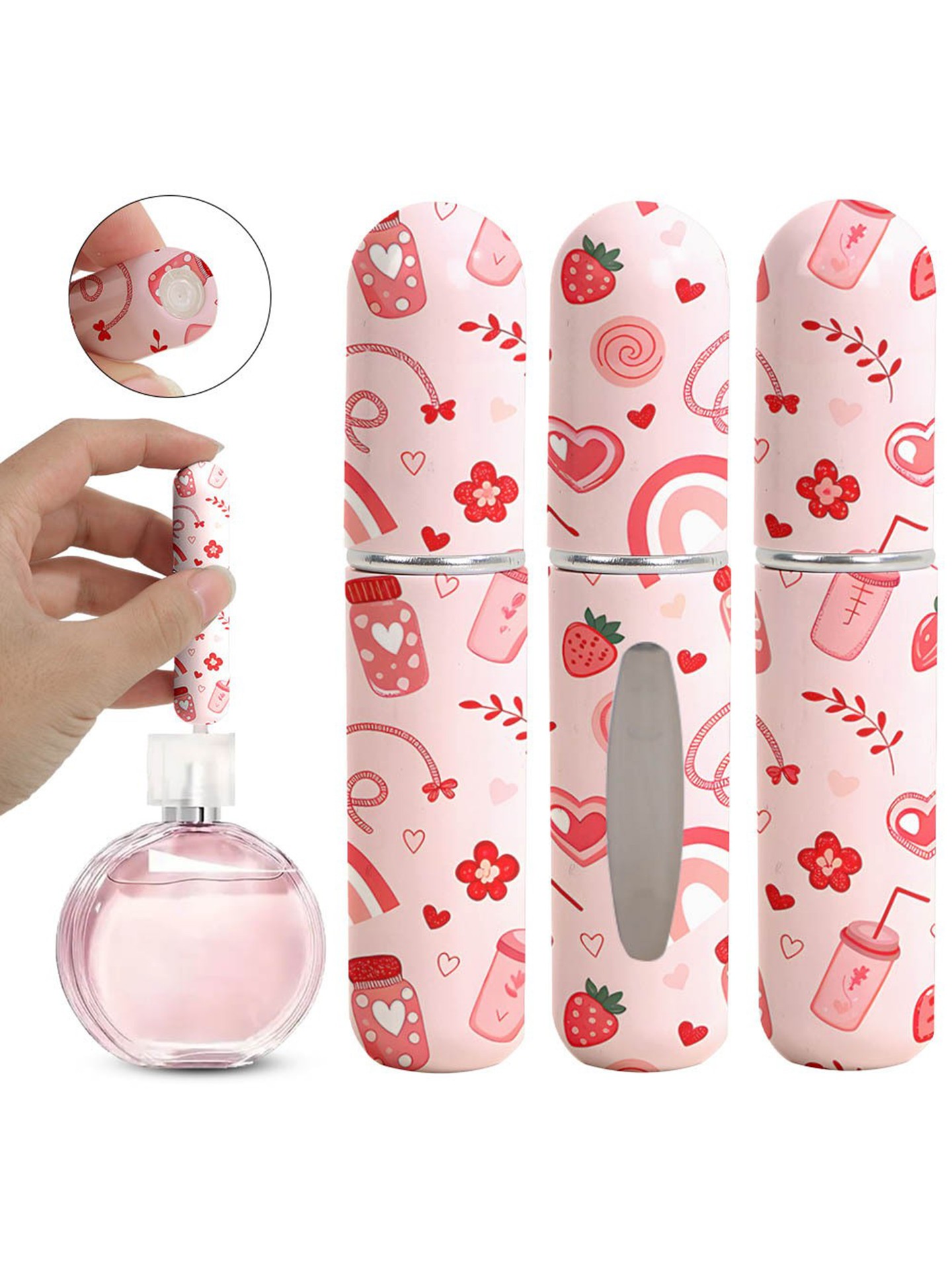 Flowers Cosmetic Bottle