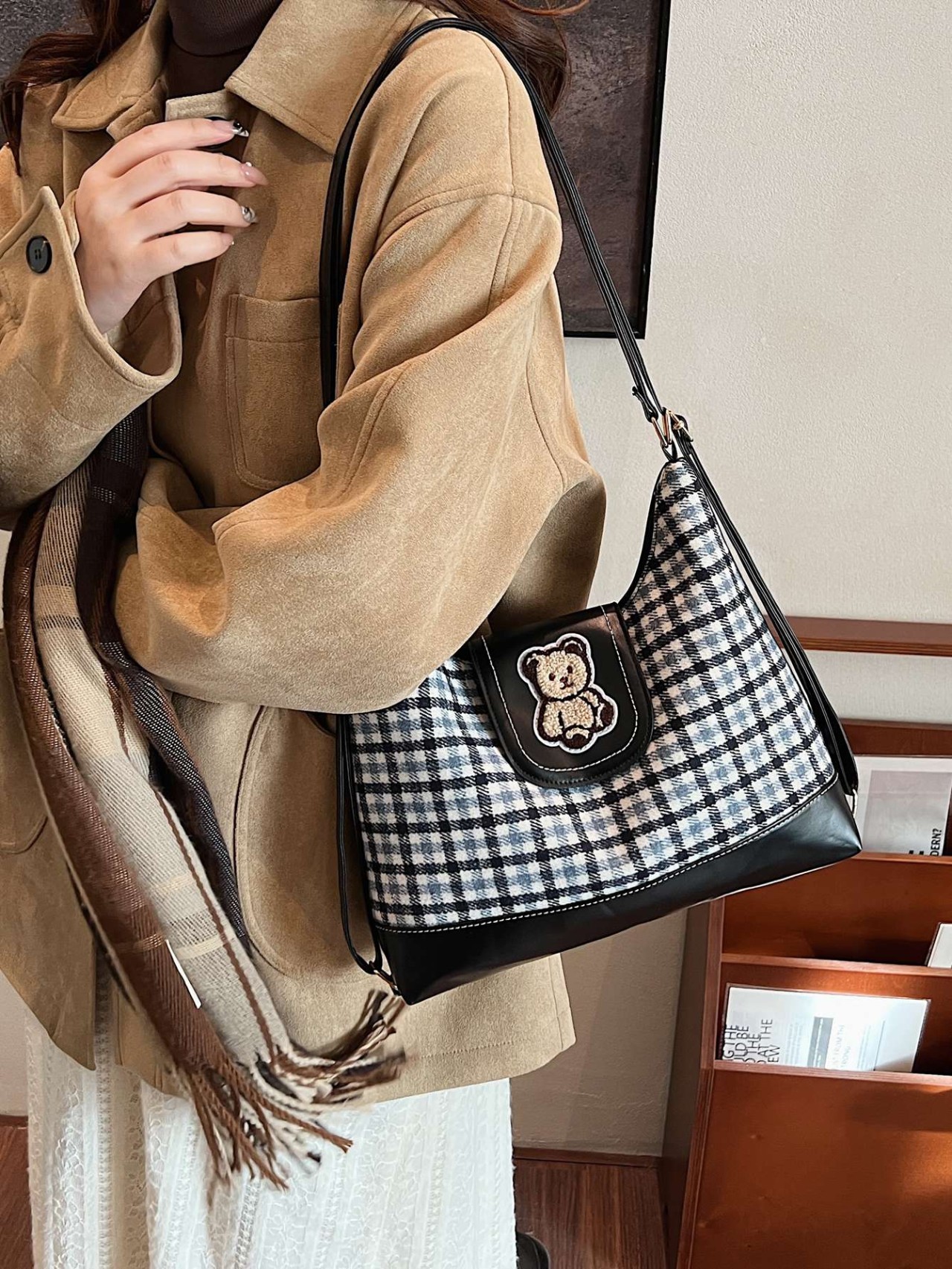 Applique Shoulder Bag