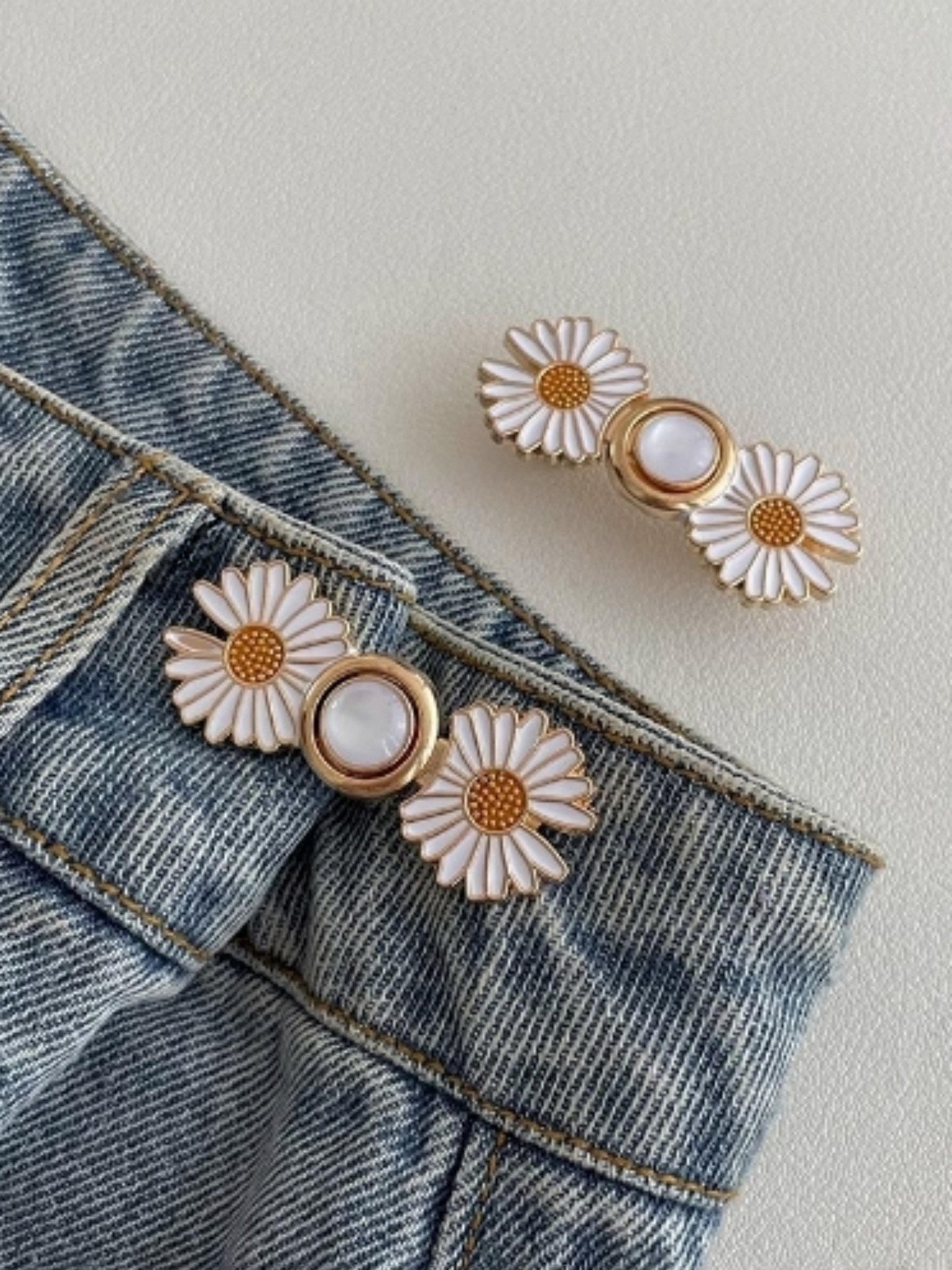 2pairs Floral Clothing adjuster