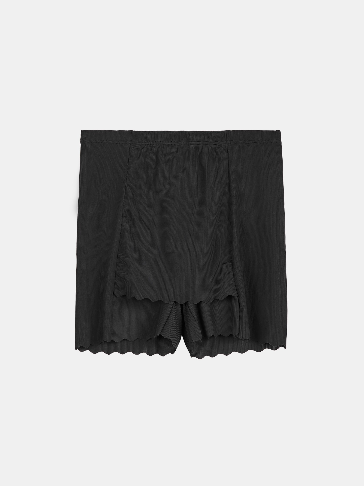 Seamless Scallop-Trim Safety Knicker