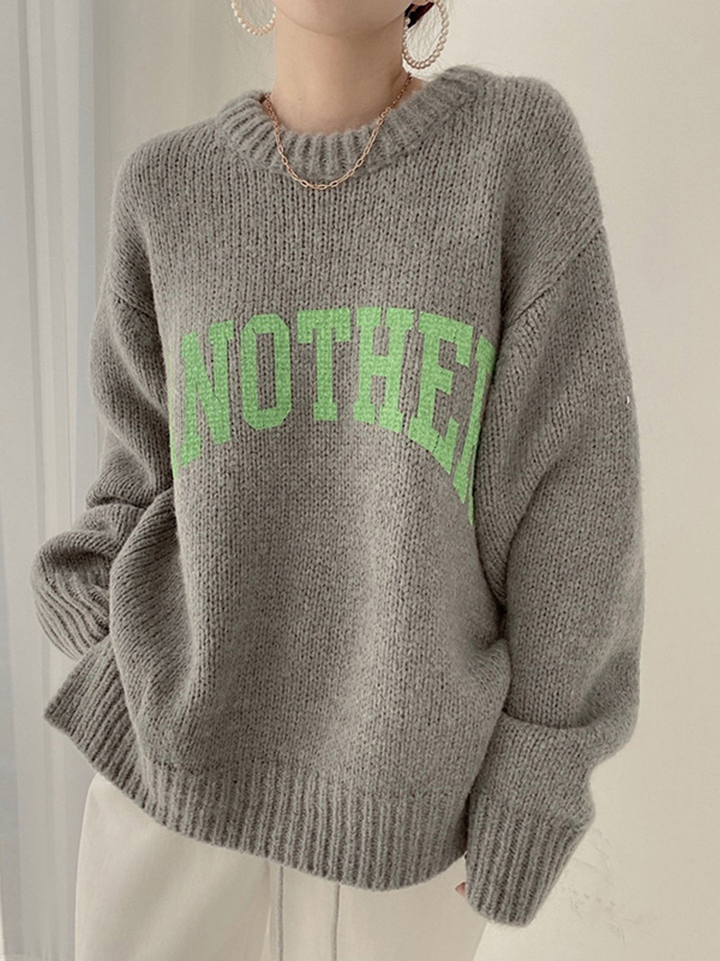 Jacquard Knit Pullover