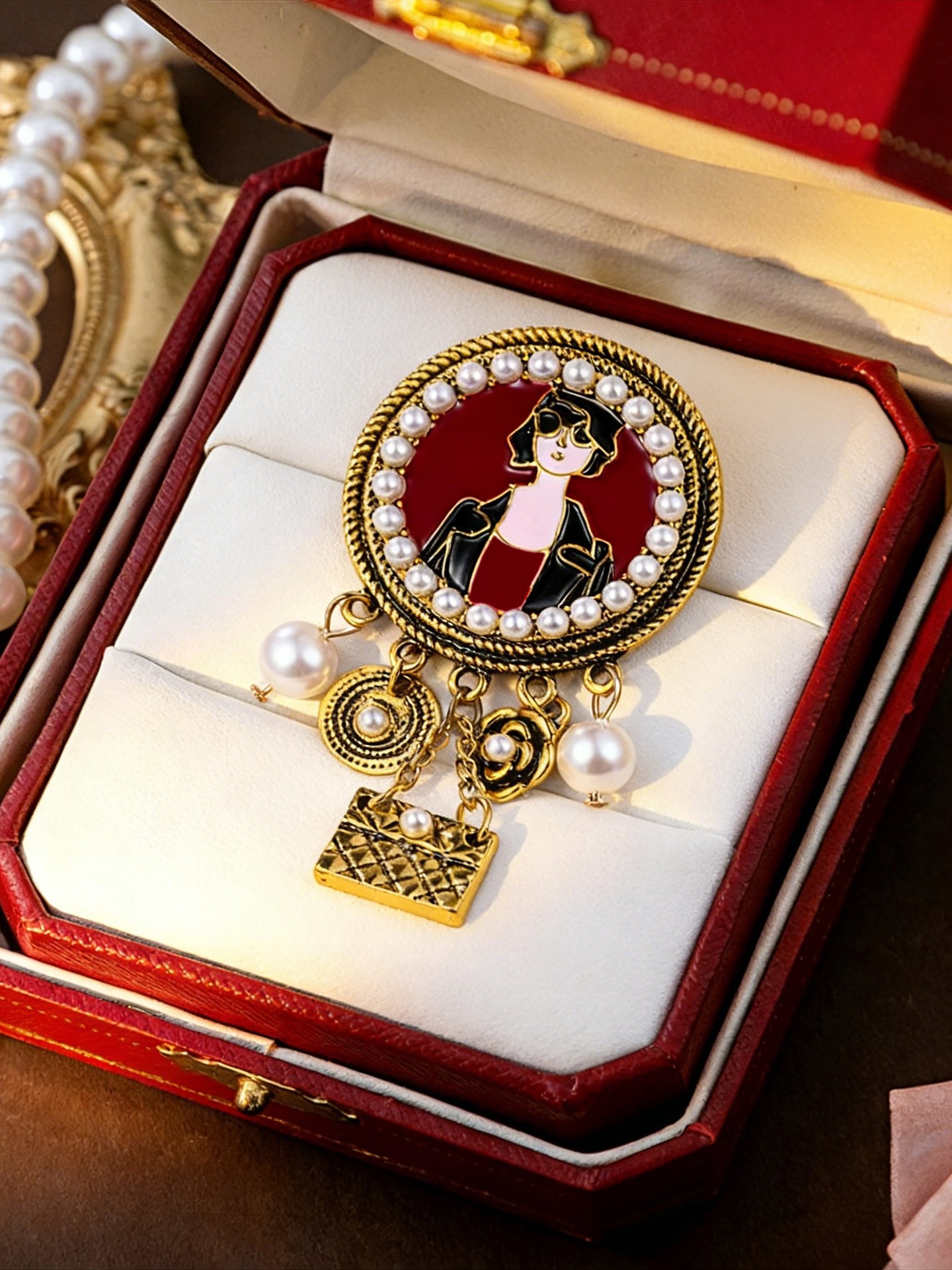 Portrait Imitation/Artificial Jewellery - Brooch
