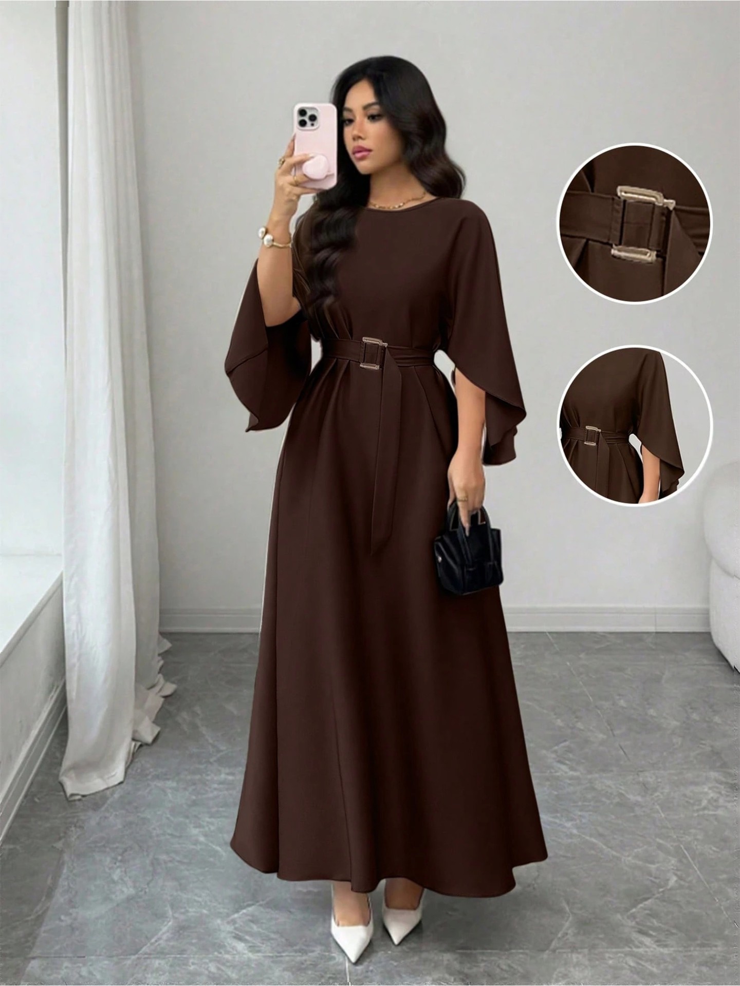 Buckle Smock Dress