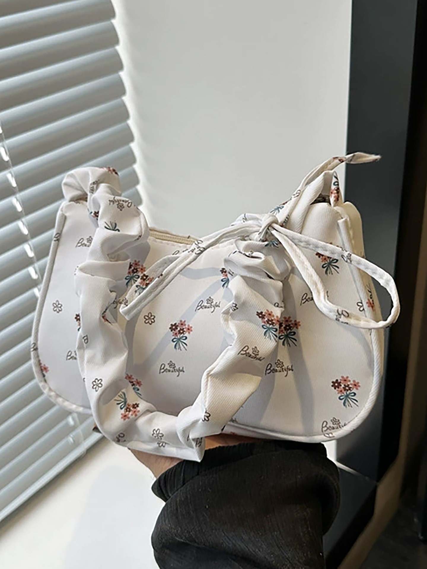 Ditsy Floral Bucket Shoulder Bag
