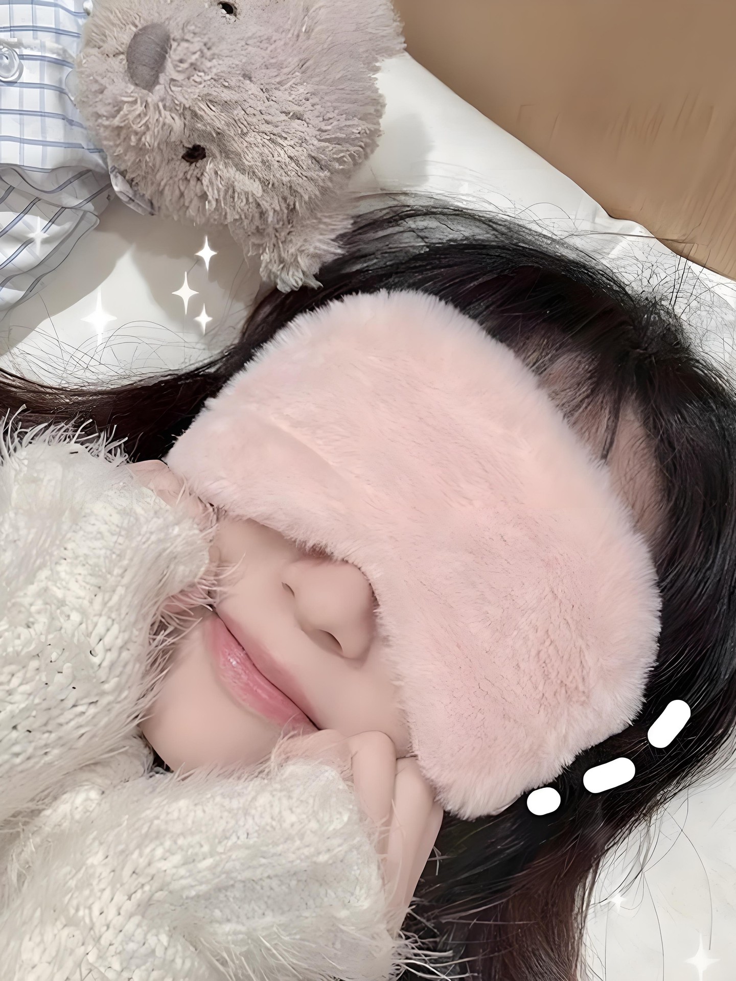 Fluffy Plush Sleep Eye Mask