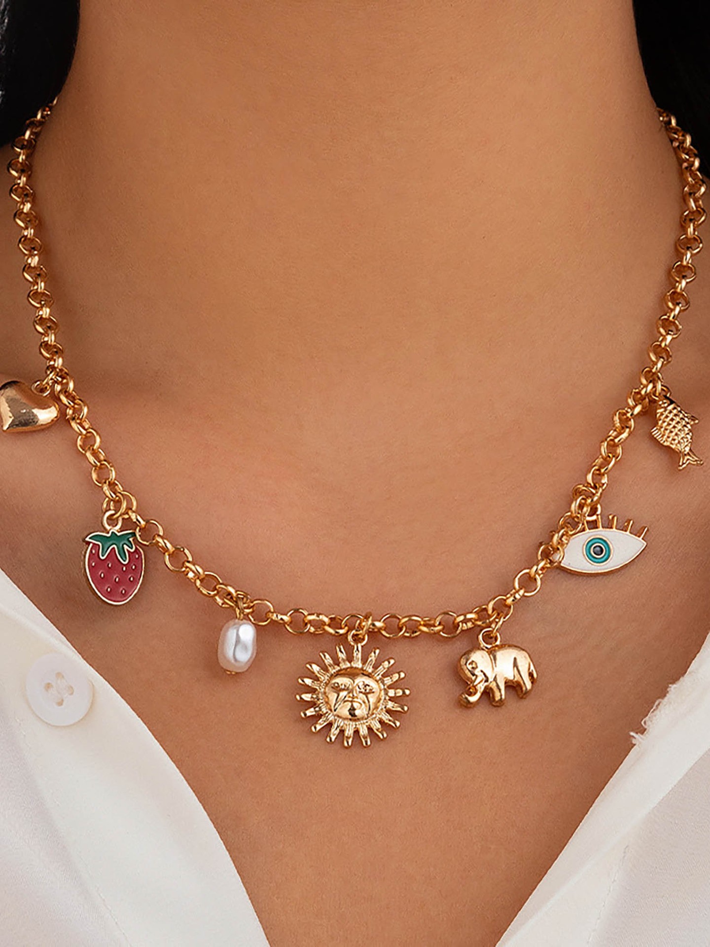 Summer charms necklace
