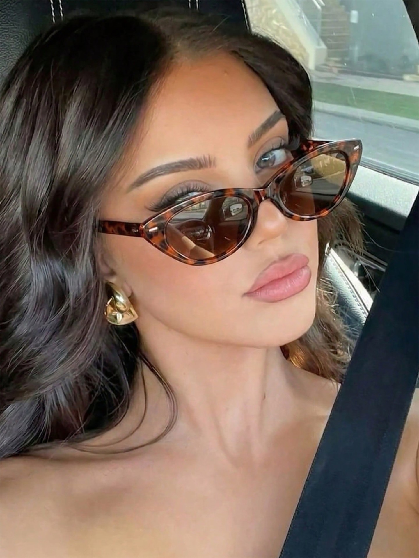 Metal Detail Retro Sunglasses