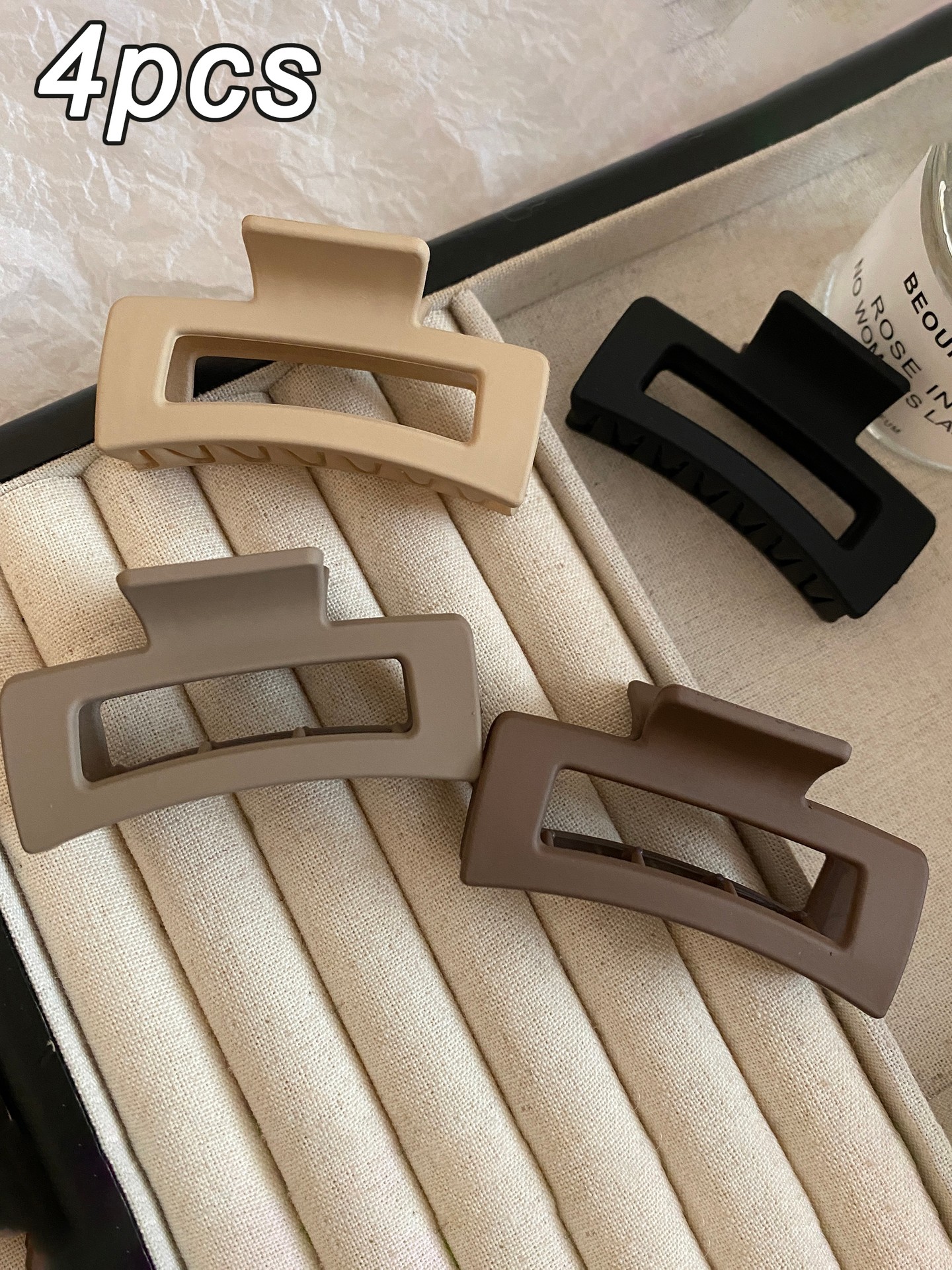 4pcs Square Hair Claws