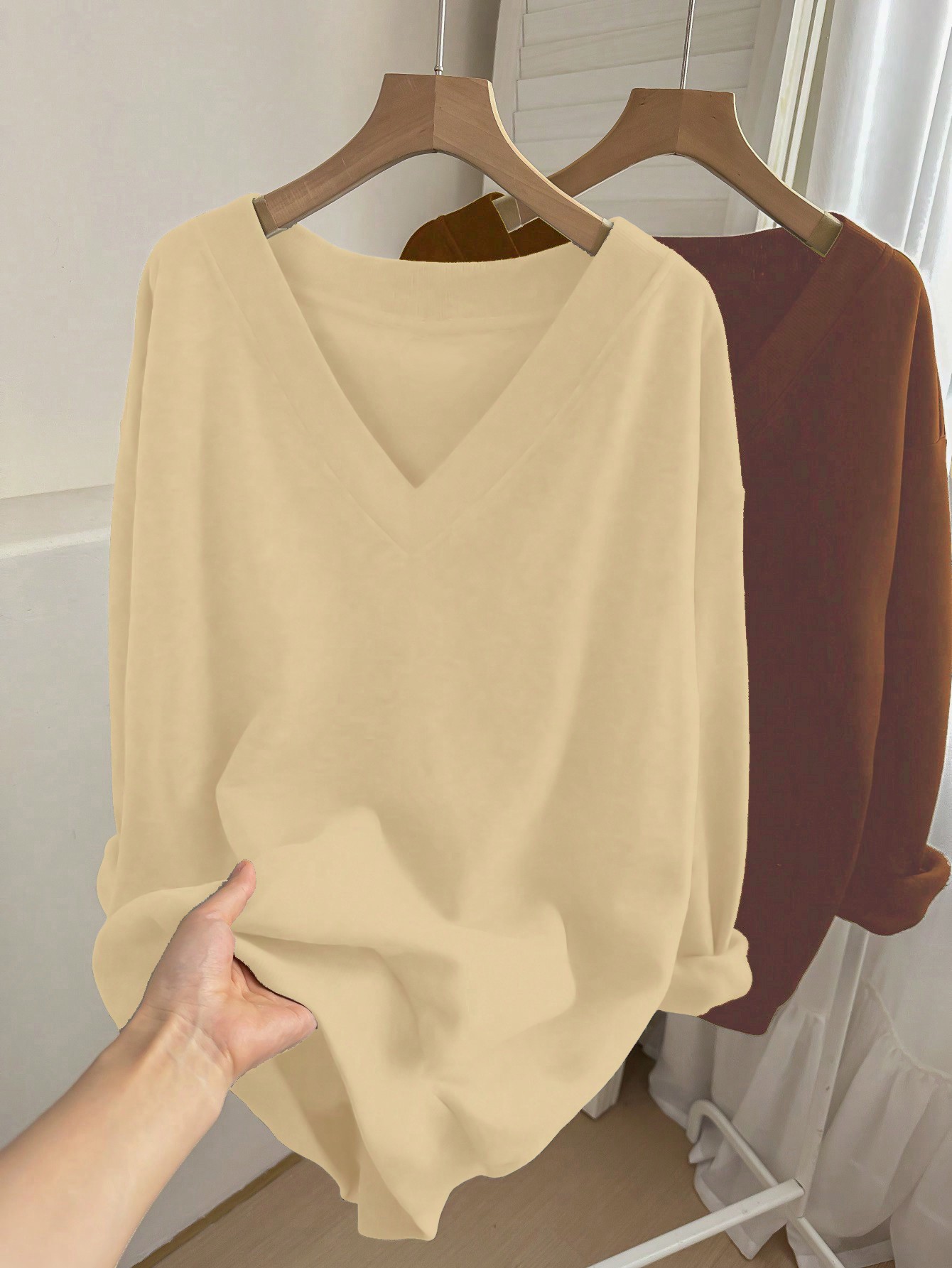 Fleece Lined Pullover Sweatshirt