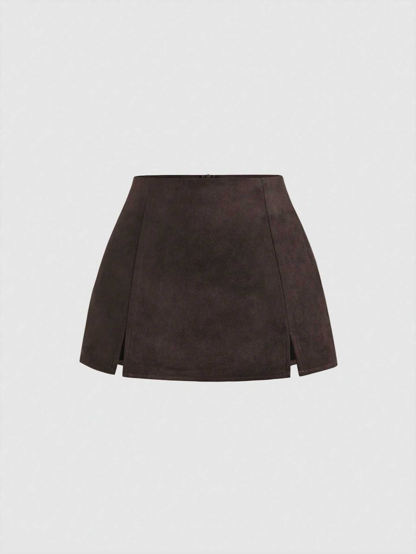 Faux Suede A-Line Skirt