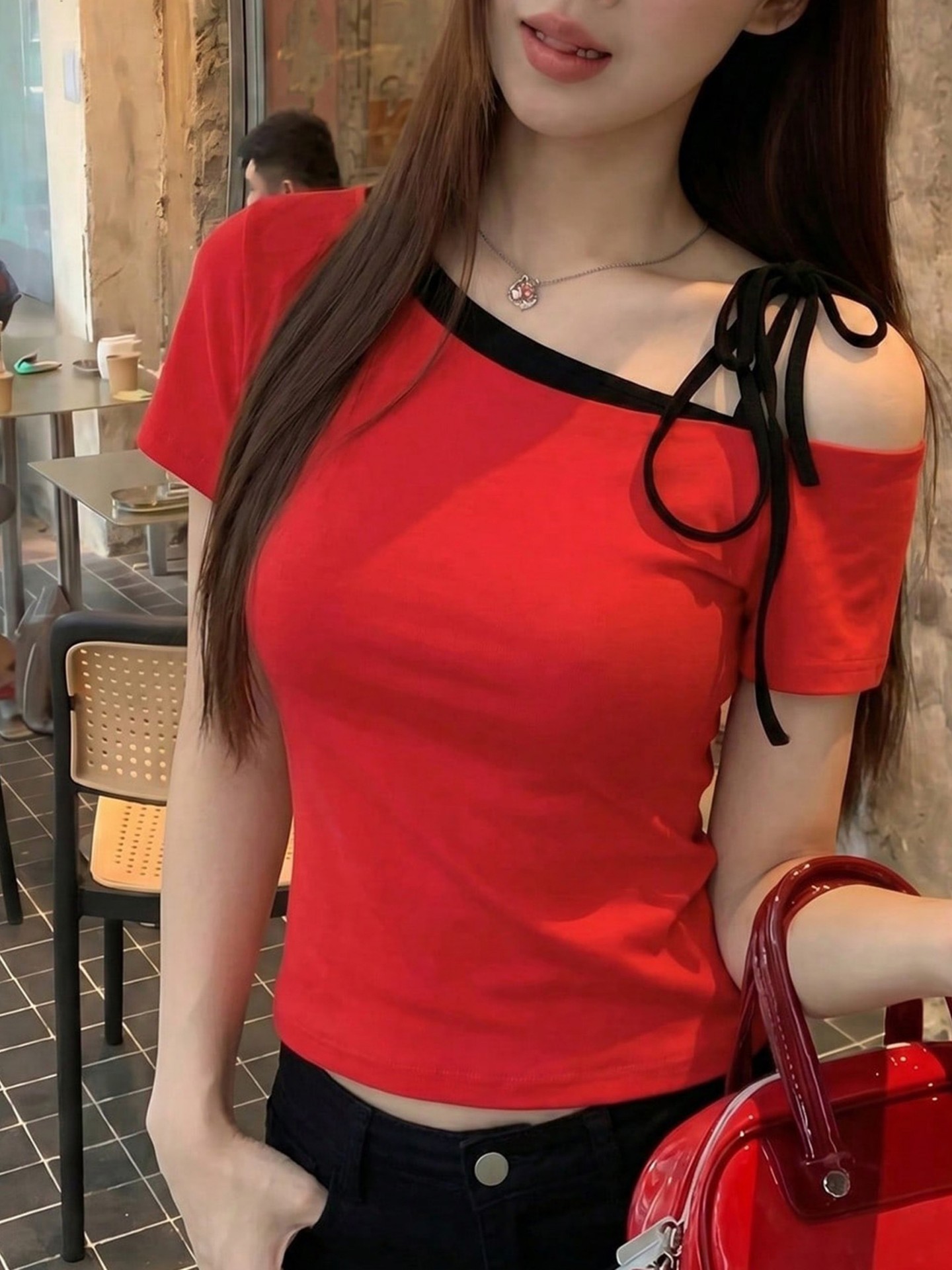 Asymmetric Pullover T-Shirt