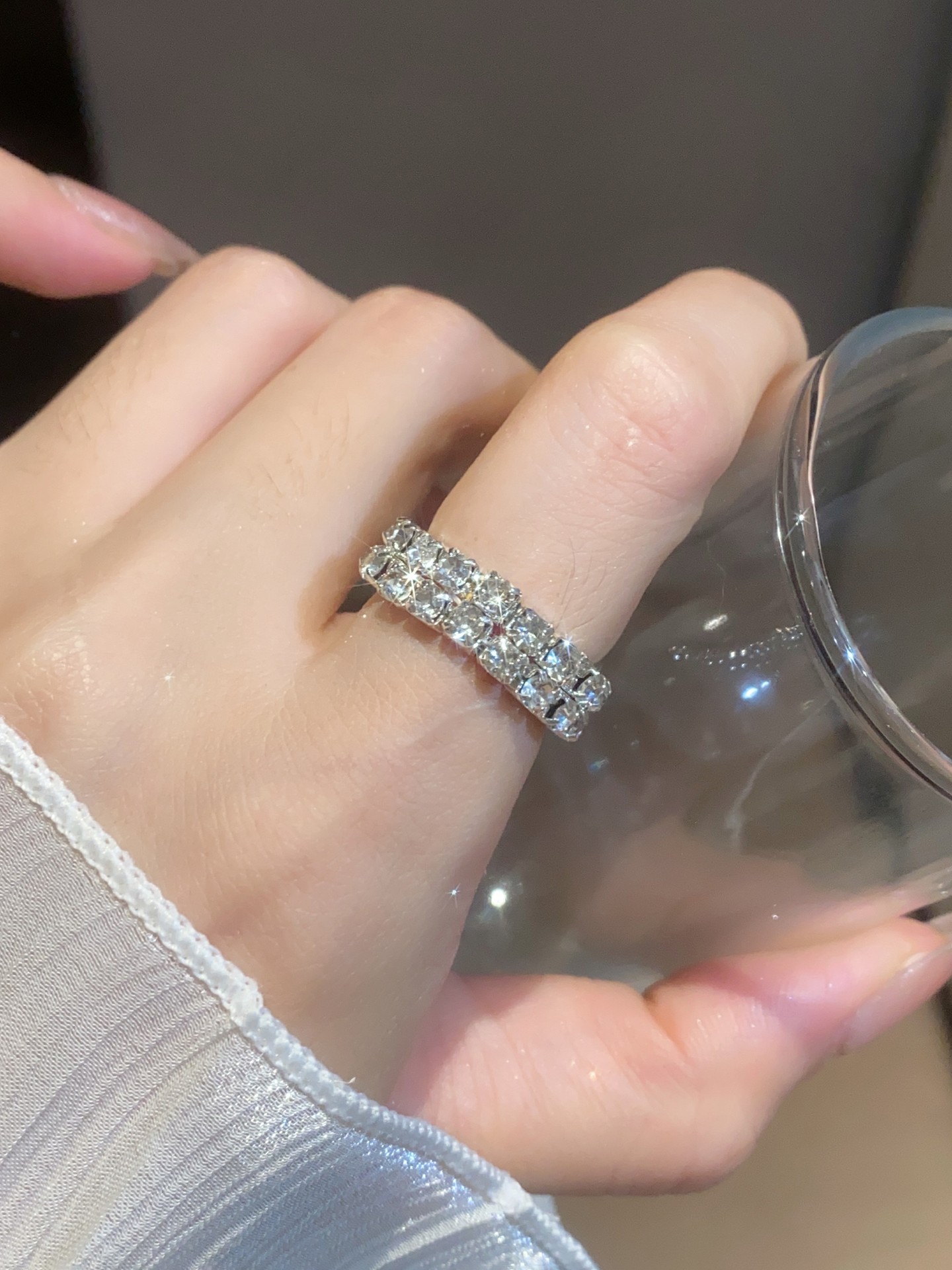 Rhinestone Fashion Ring