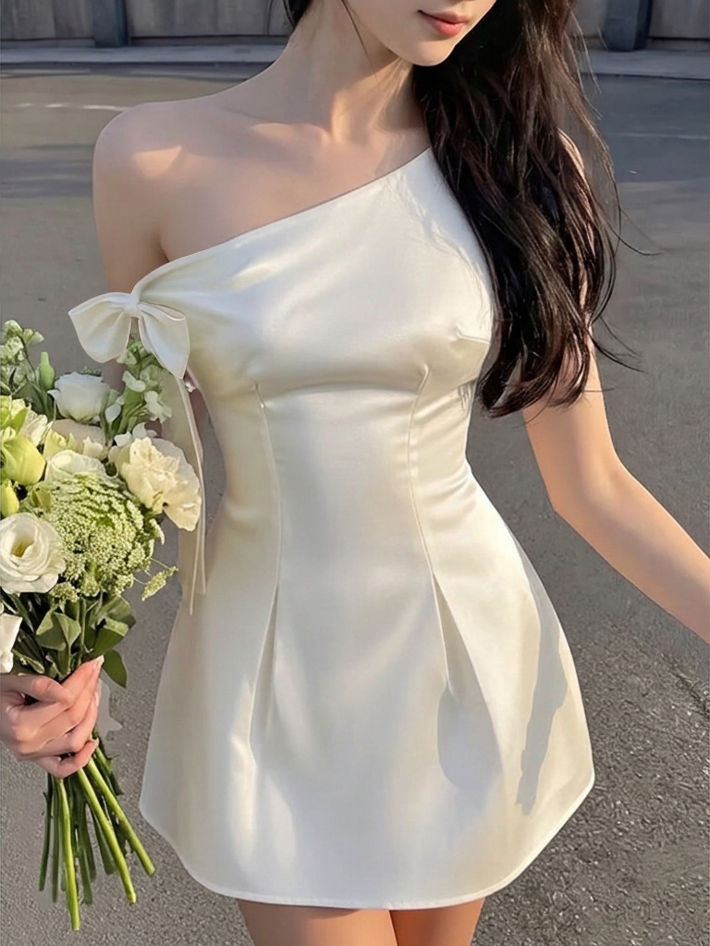 Bow A-Line Dress
