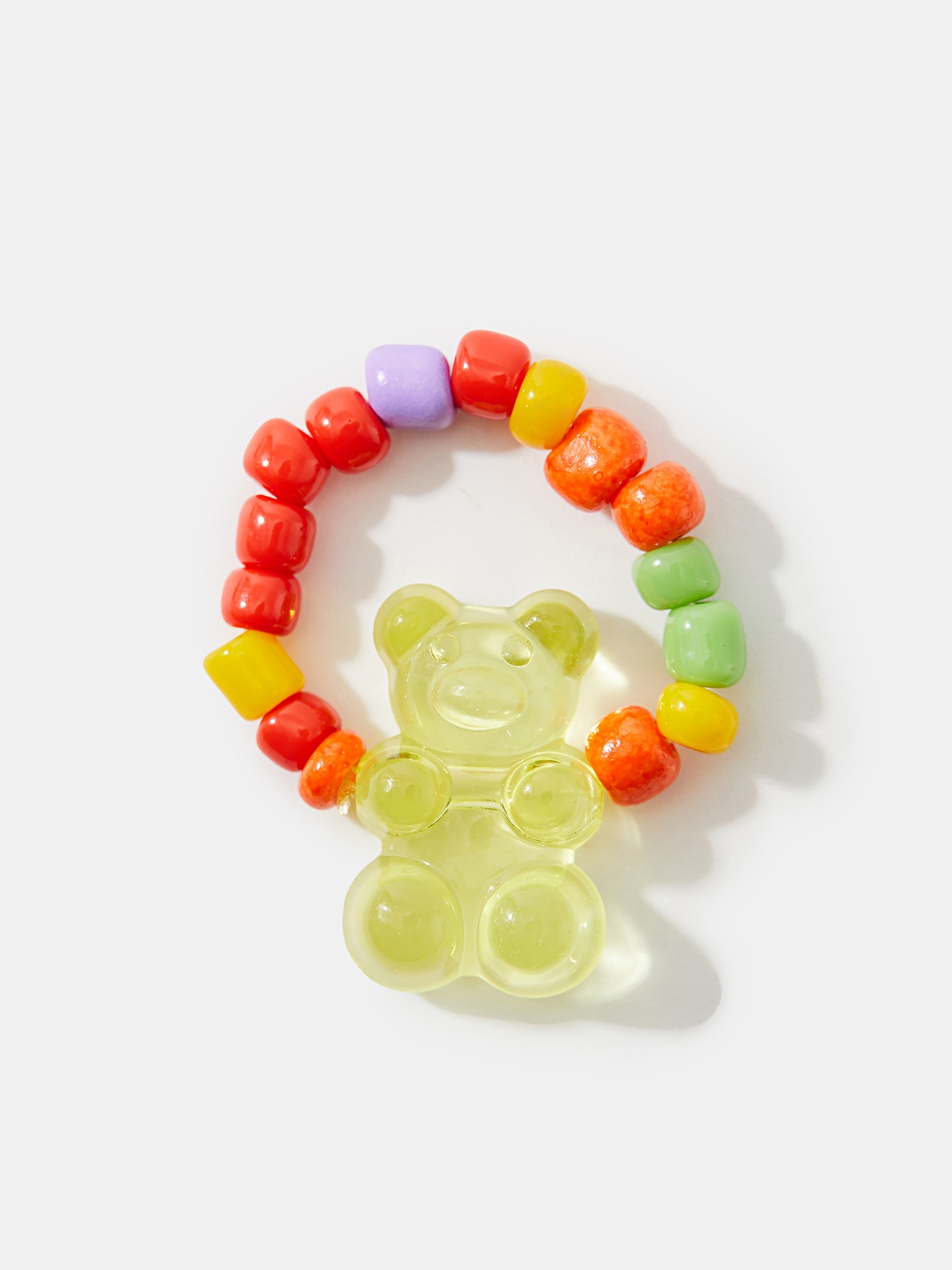 Summer Gummy Bear Colorful Beads Ring