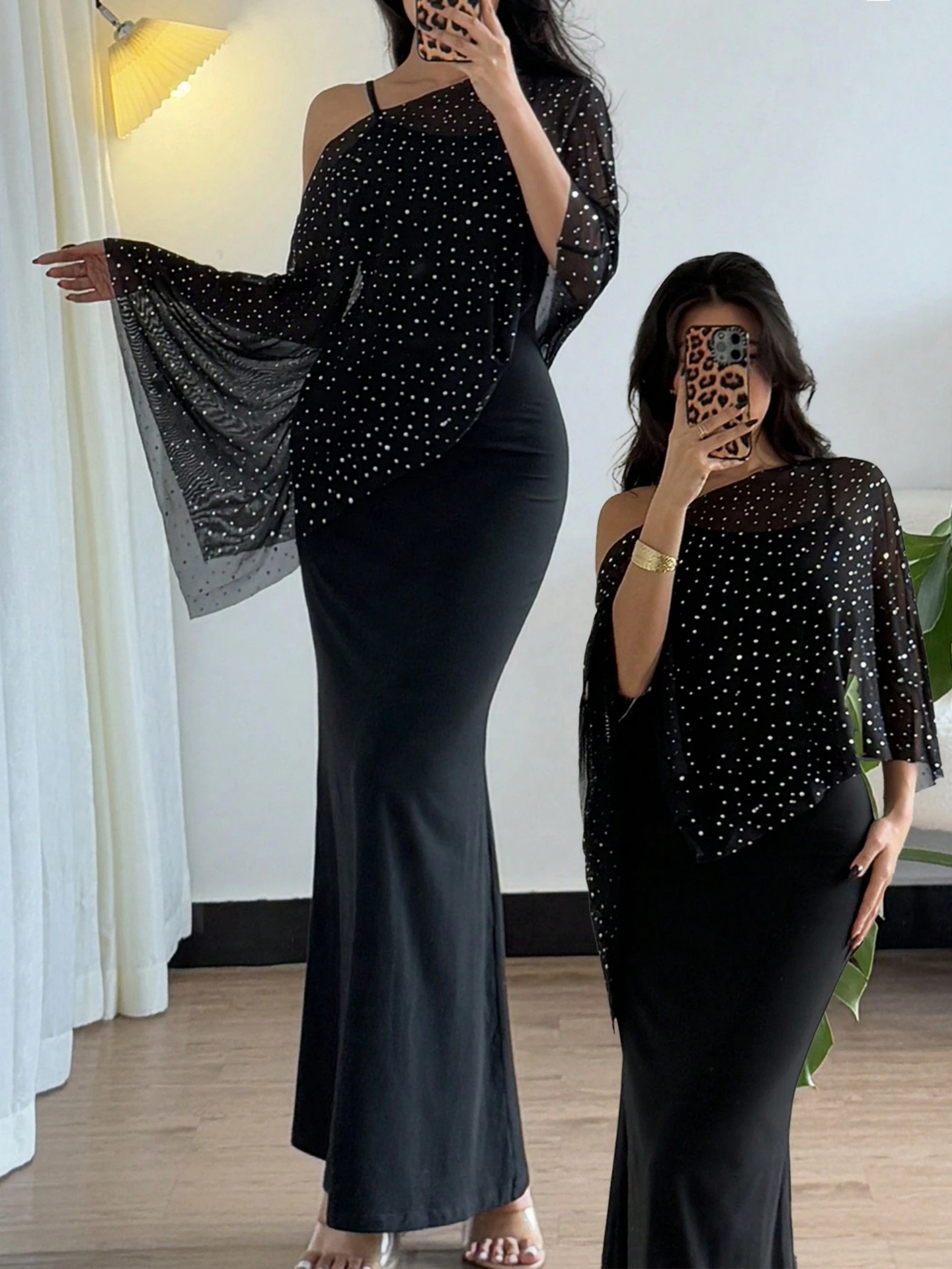 Cape Bodycon Dress