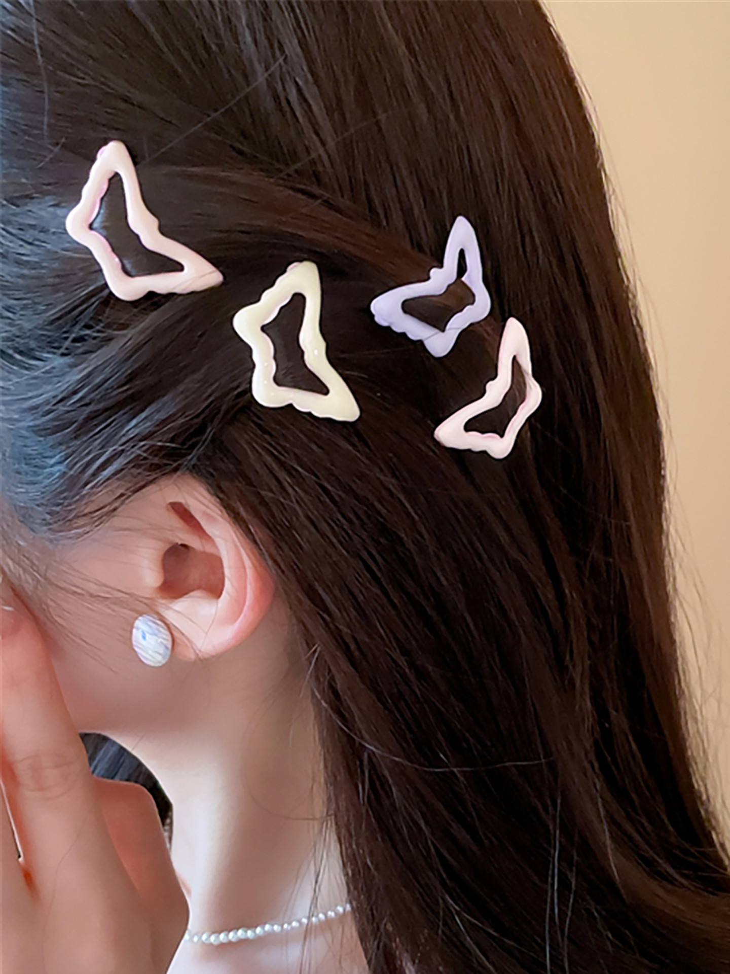 4 Pcs Geometric Hair Clip