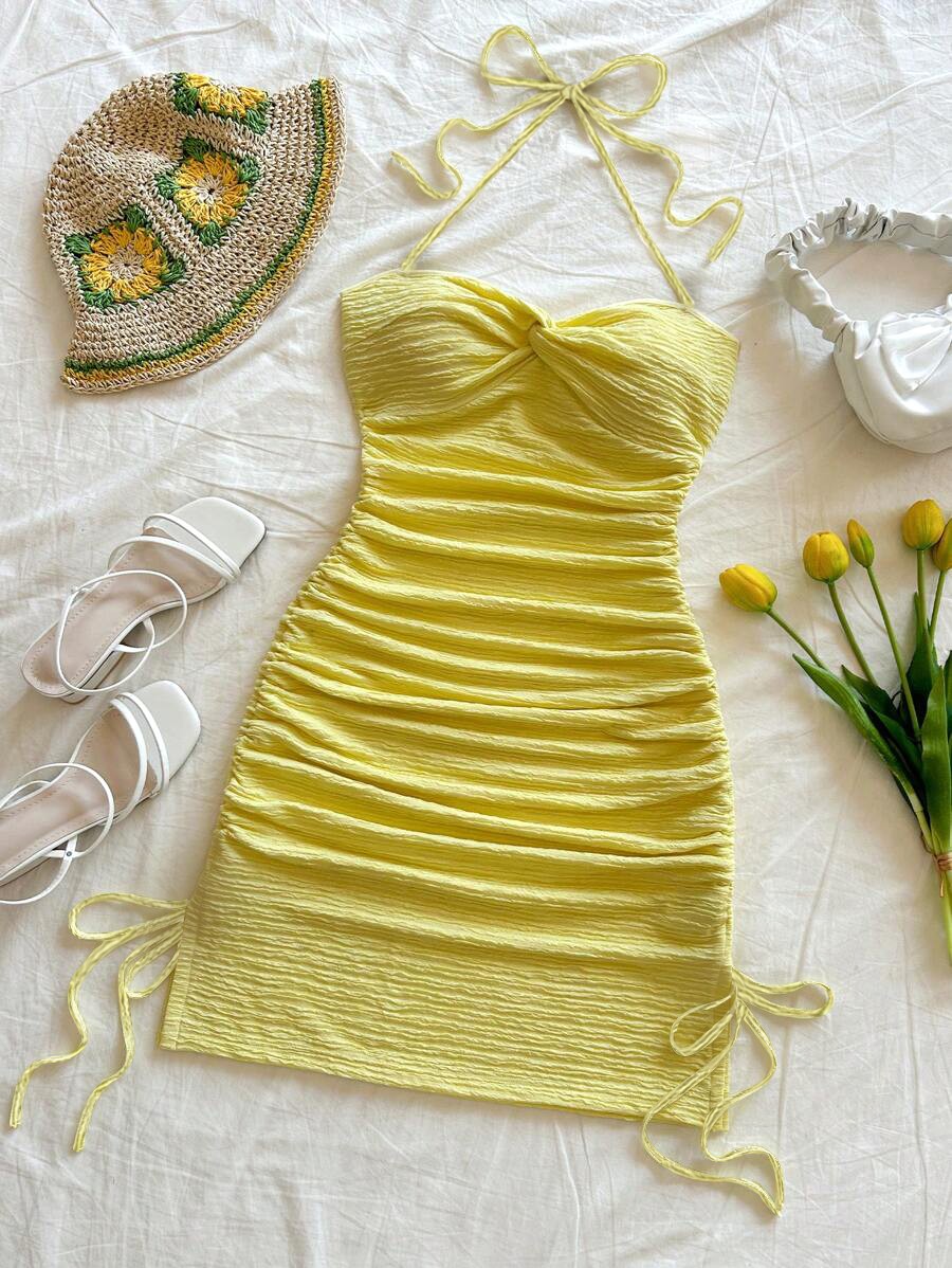 Vacation Bodycon Halter Dress