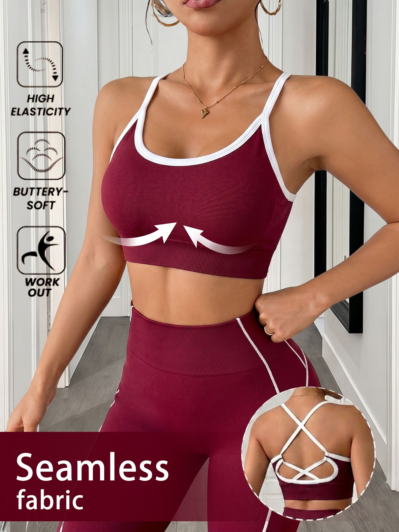 Crossed Sports Bra