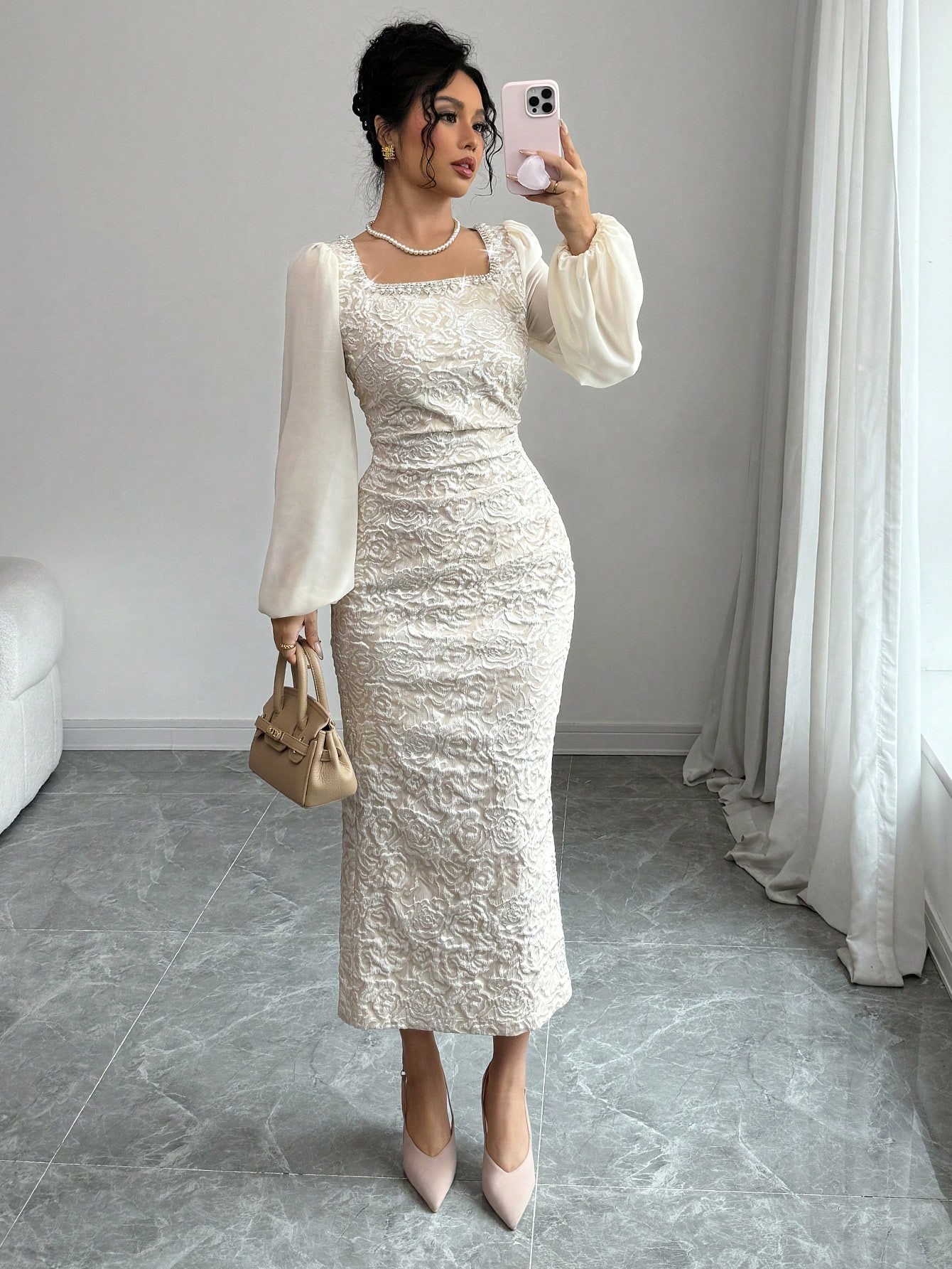 Beading Bodycon Dress