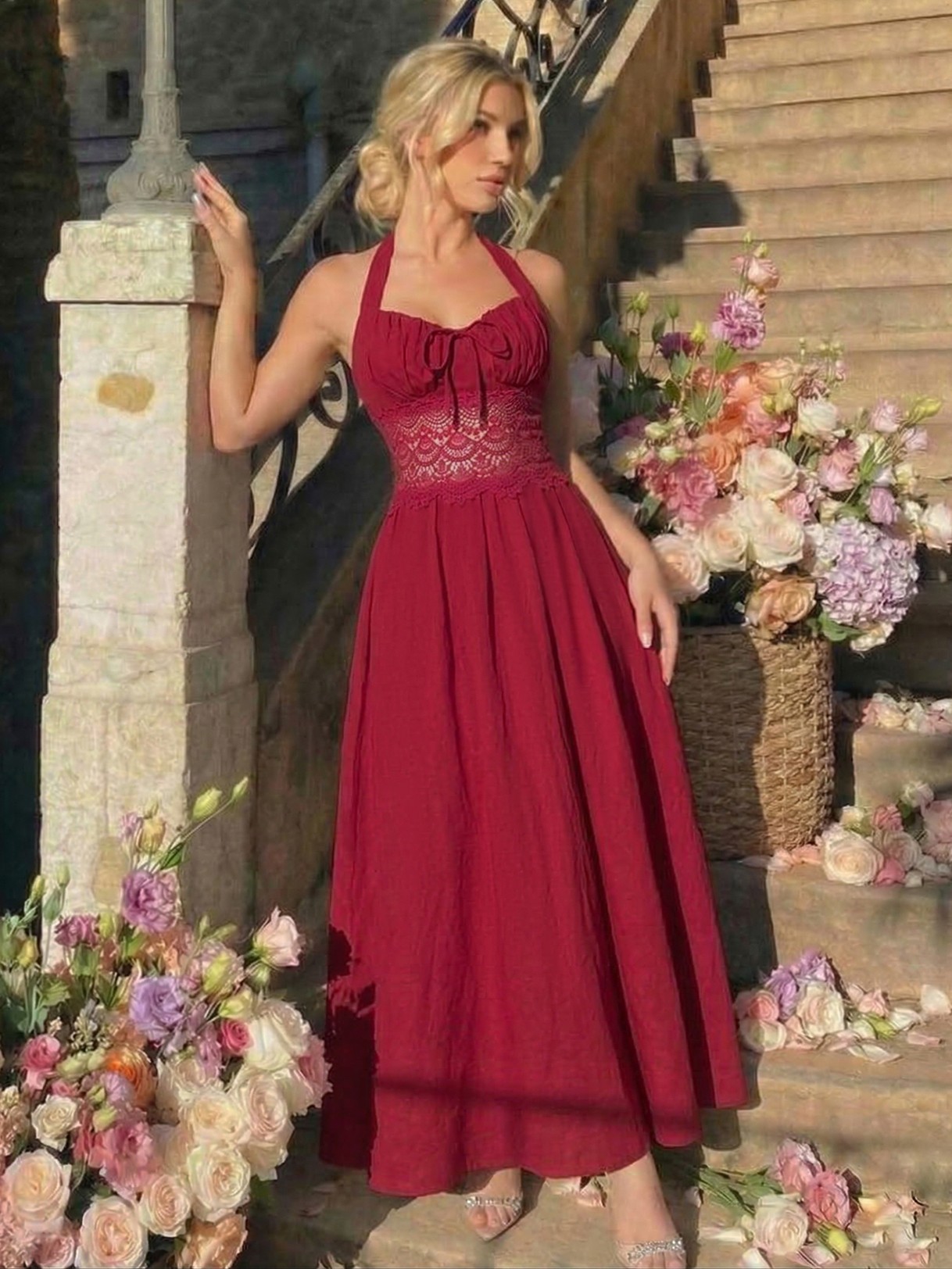 Bow A-Line Dress