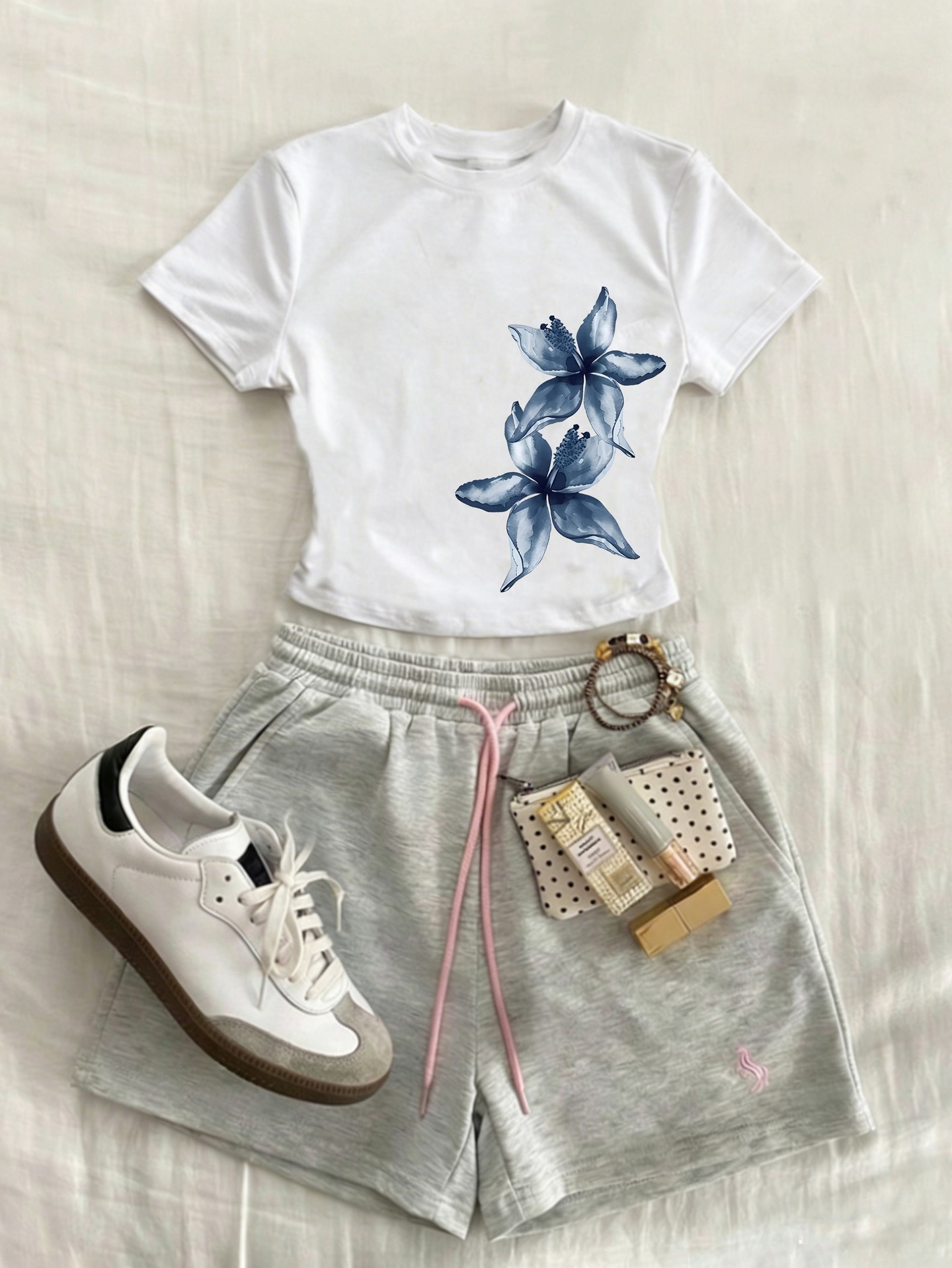 Floral Printed Pullover T-Shirt