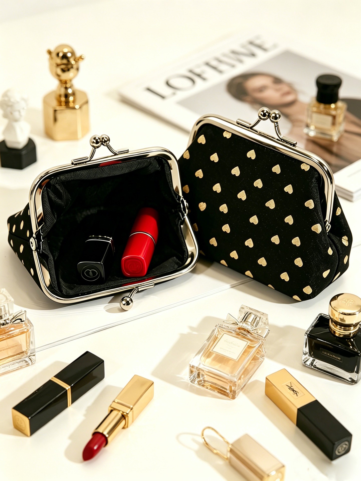 Heart Lipstick Bag