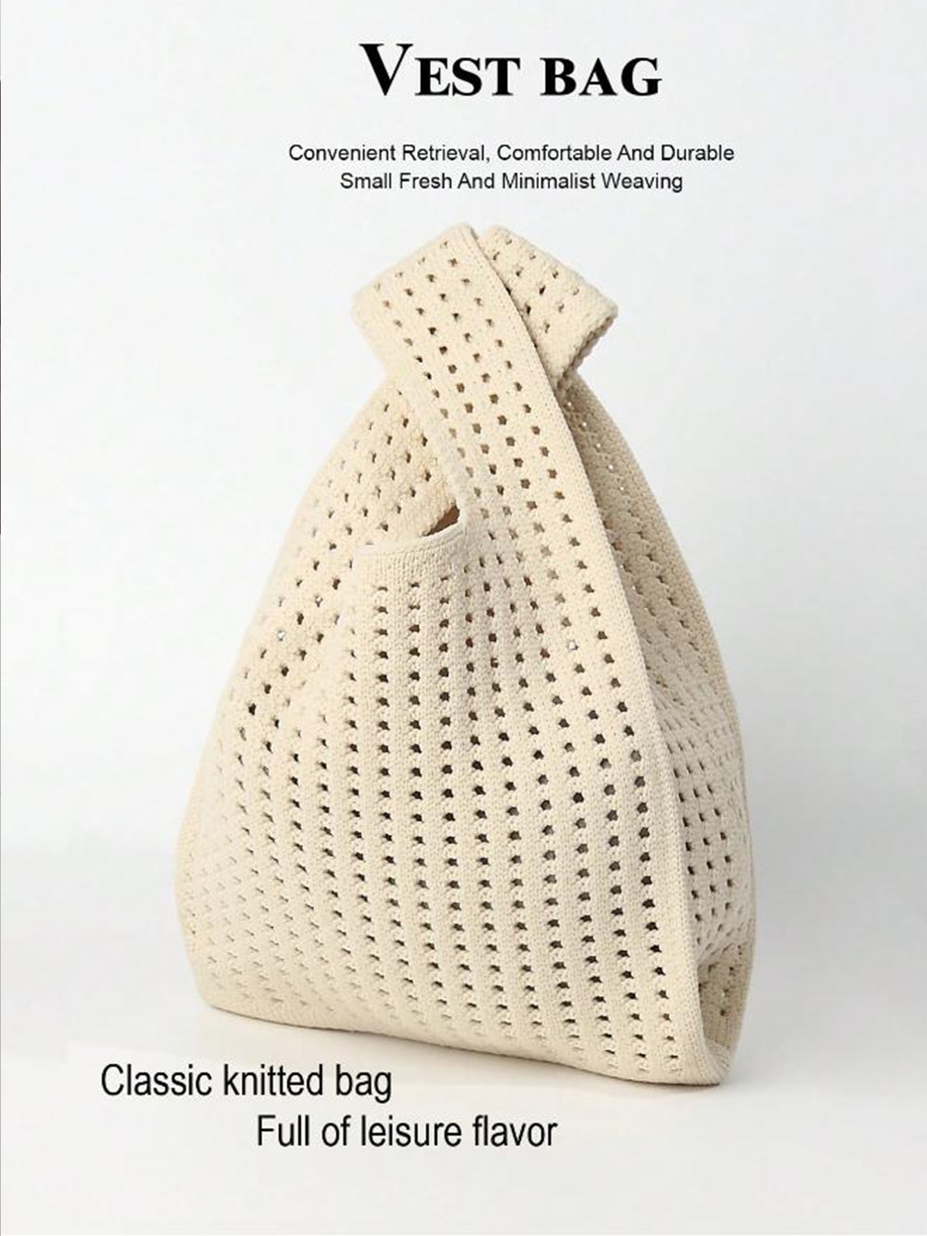 Knitted Top Handle Bags