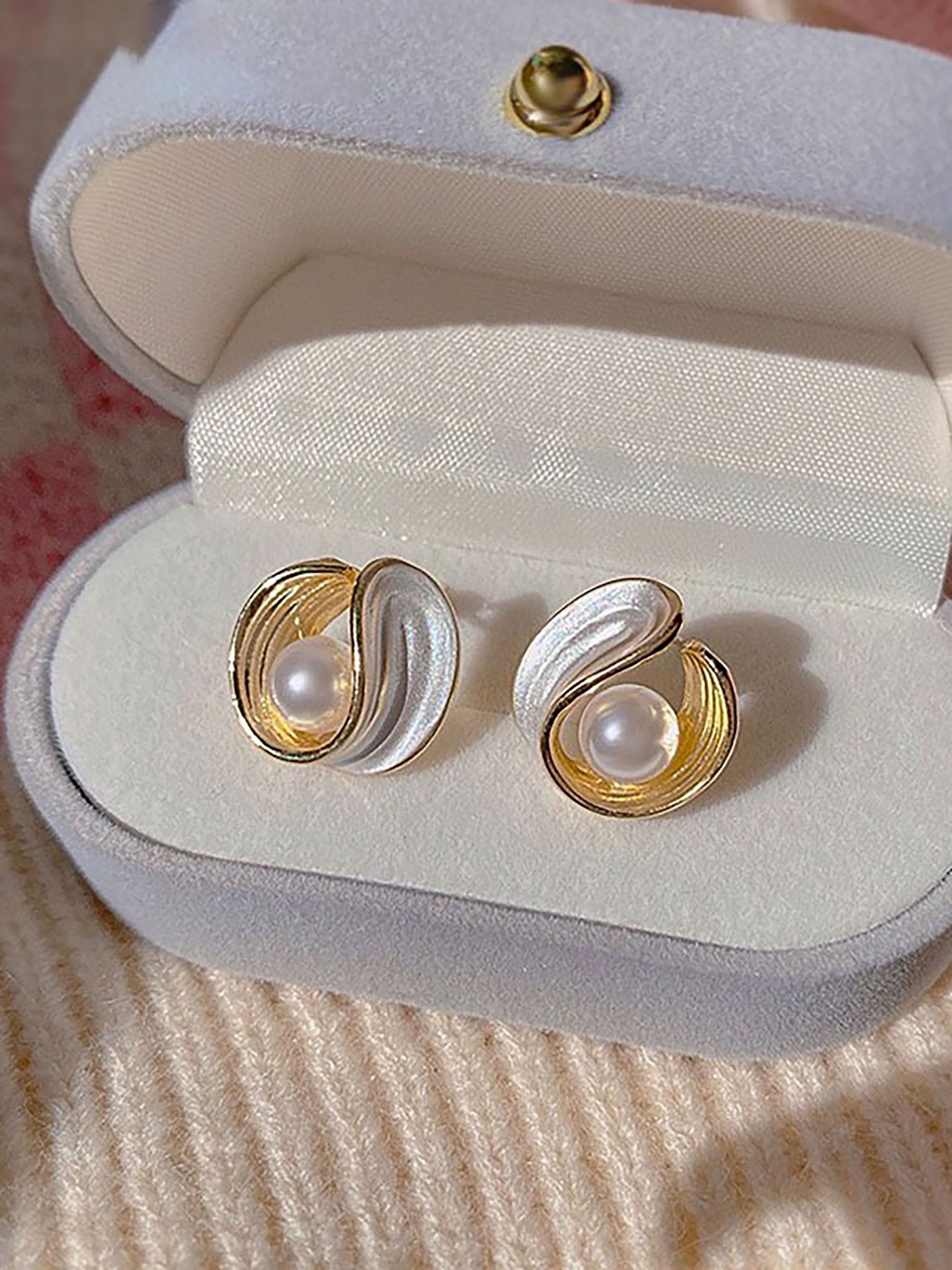 Pearl Stud Earrings