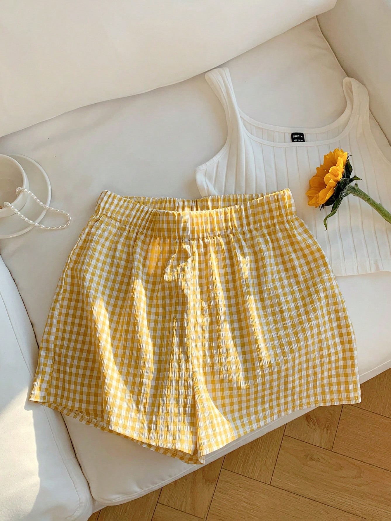 Elastic A-Line Shorts