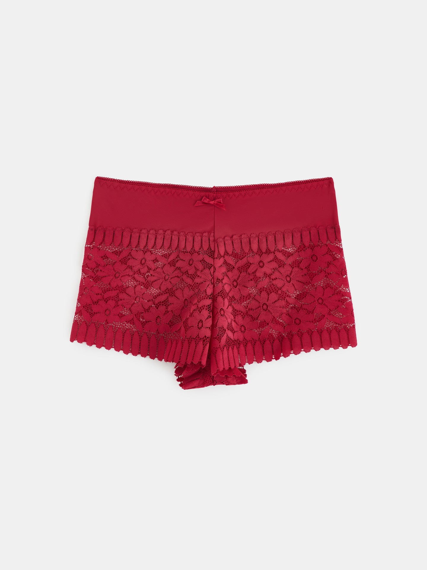 First-Date Floral Lace Bow Shortie
