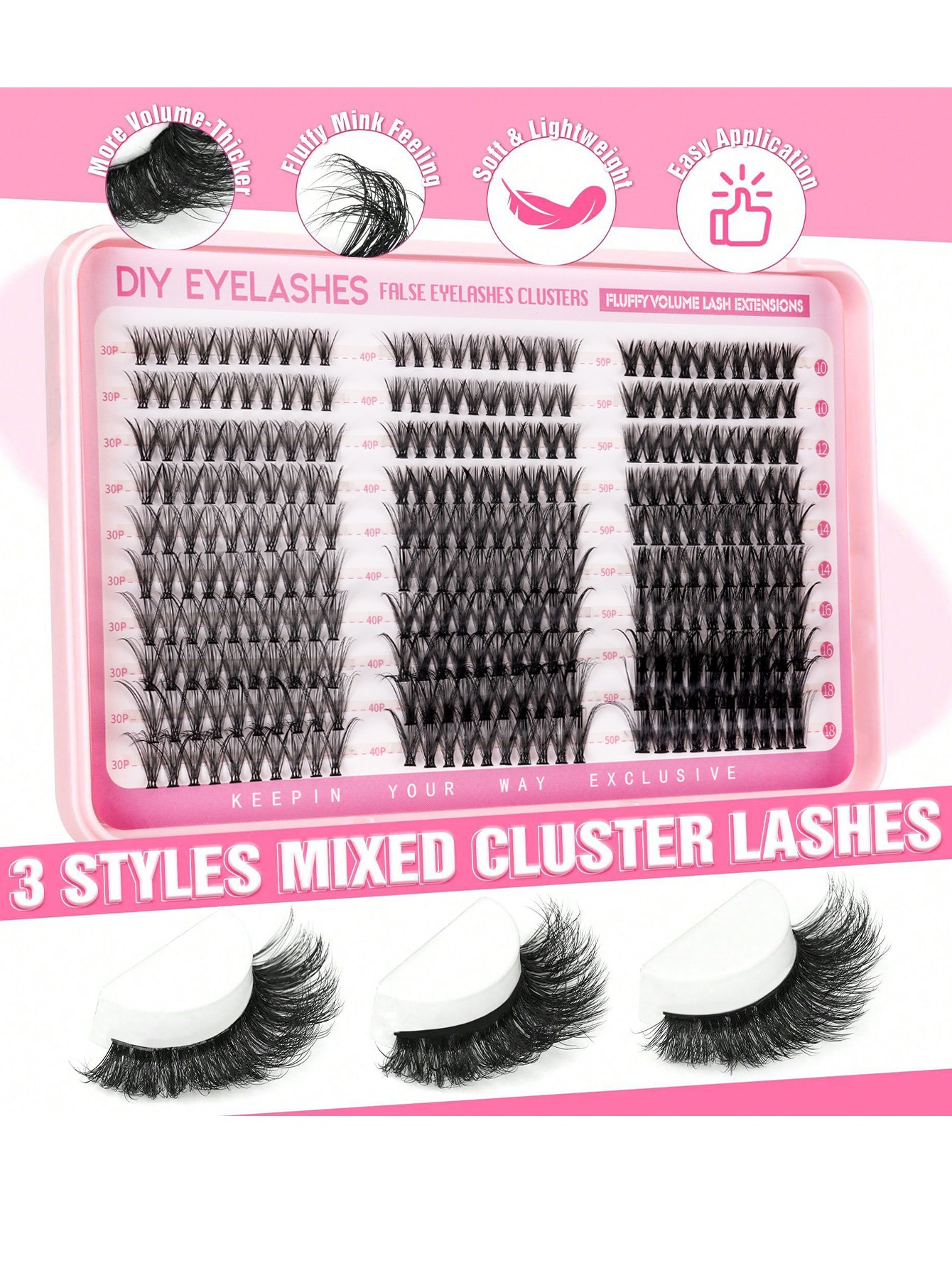 300pcs Eyelash