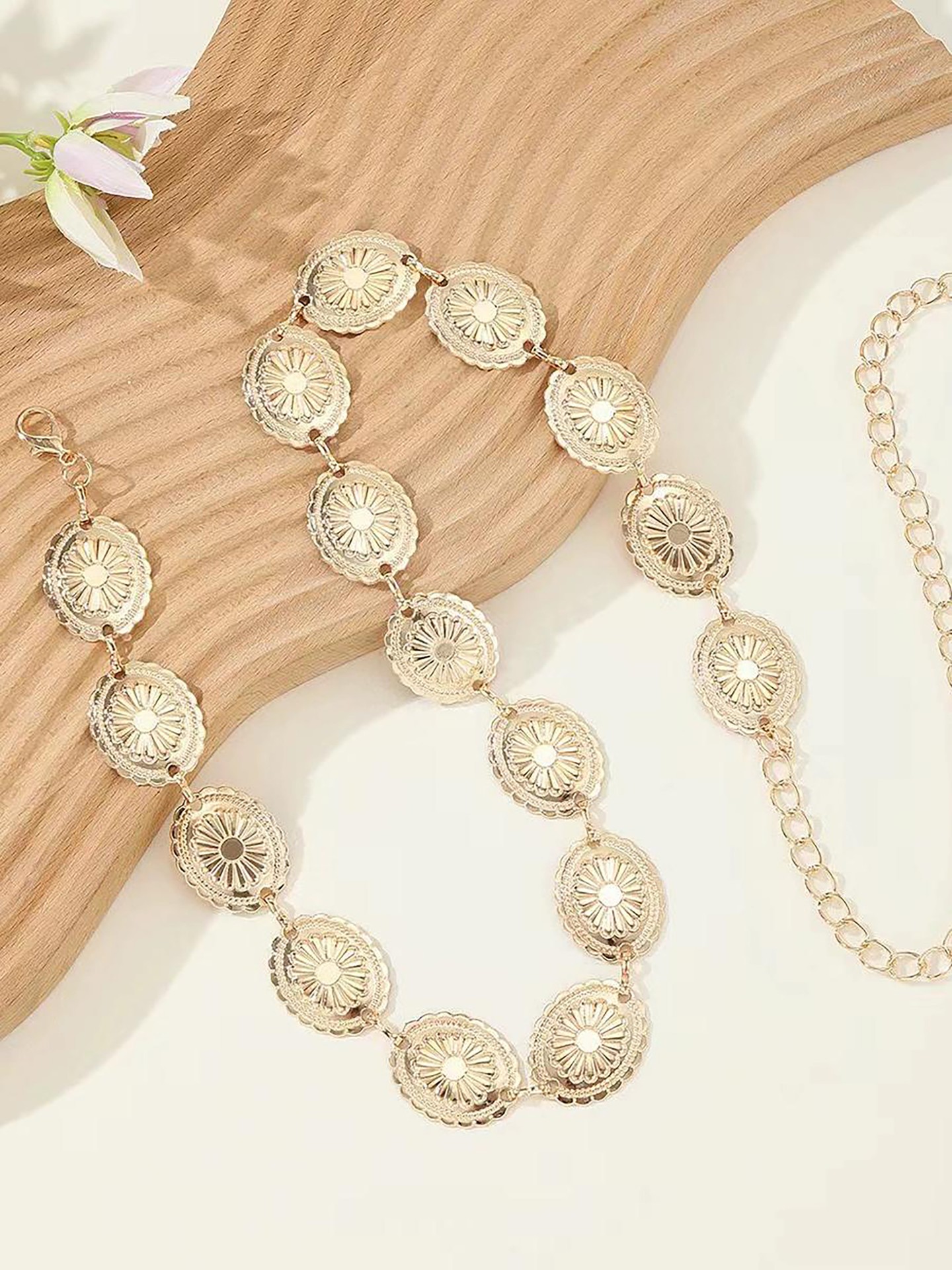 Floral Waist Chain Belt