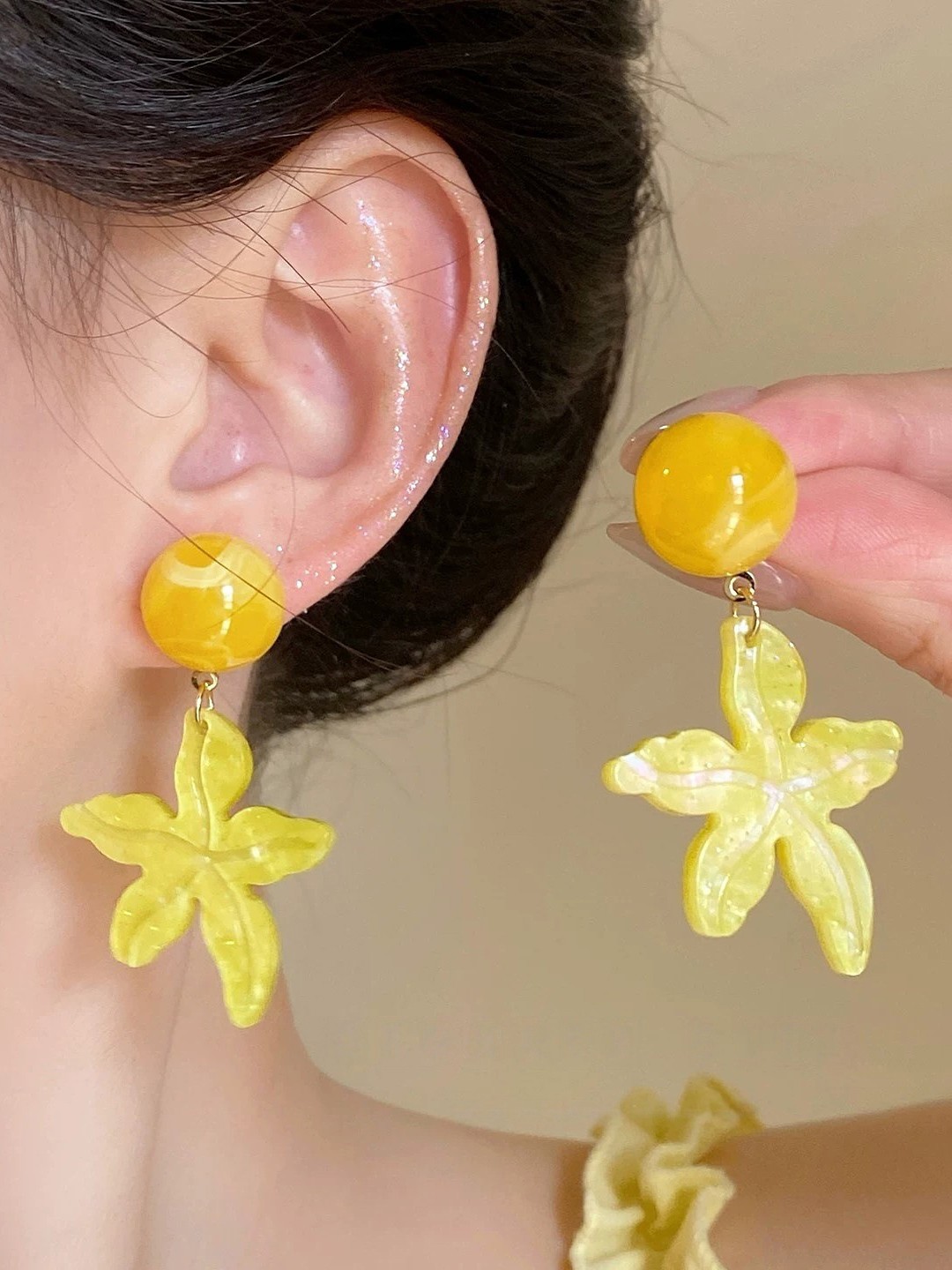 Round Dangle Earrings