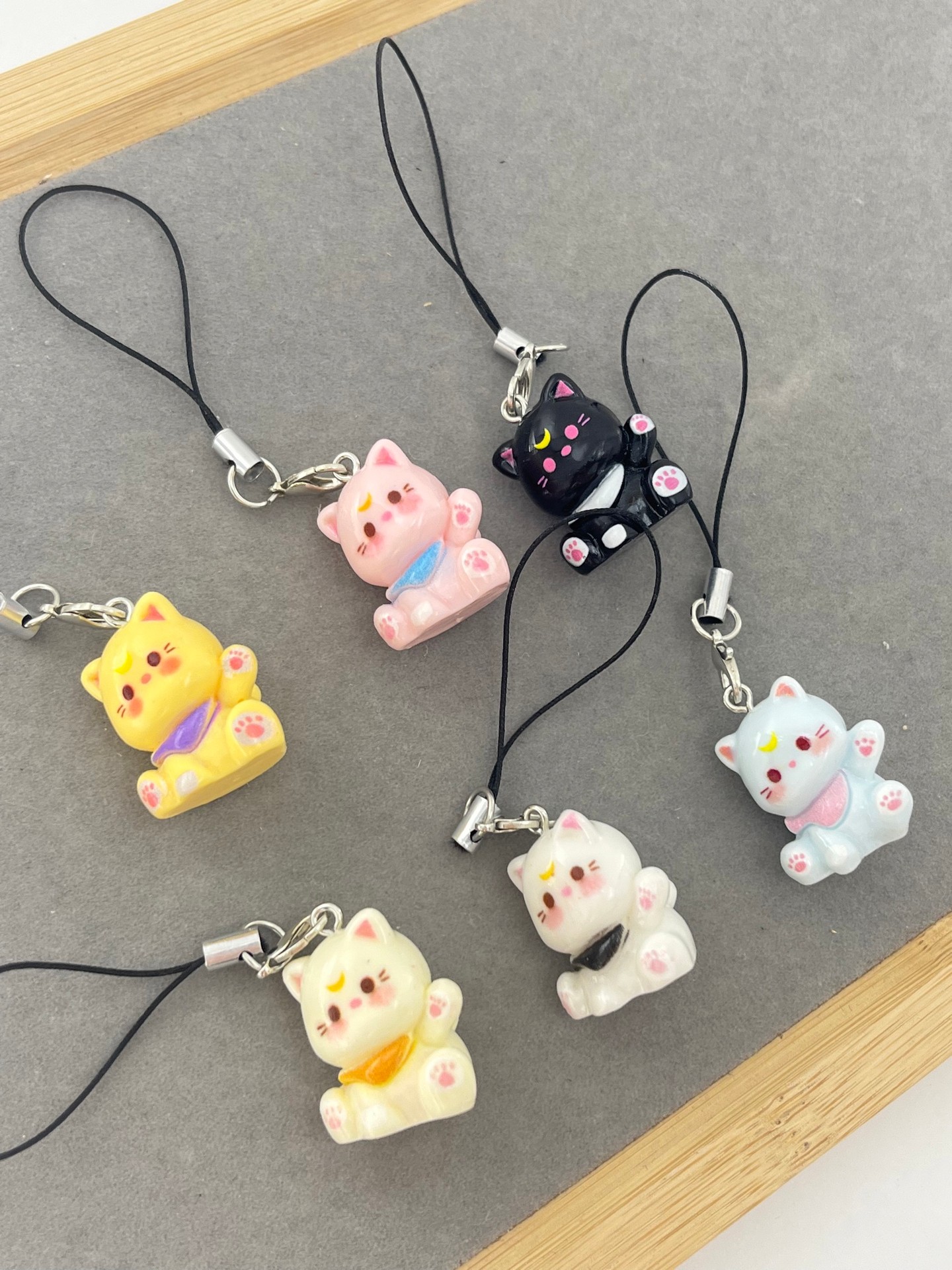 6Pcs Animal Print Bag Charm Set