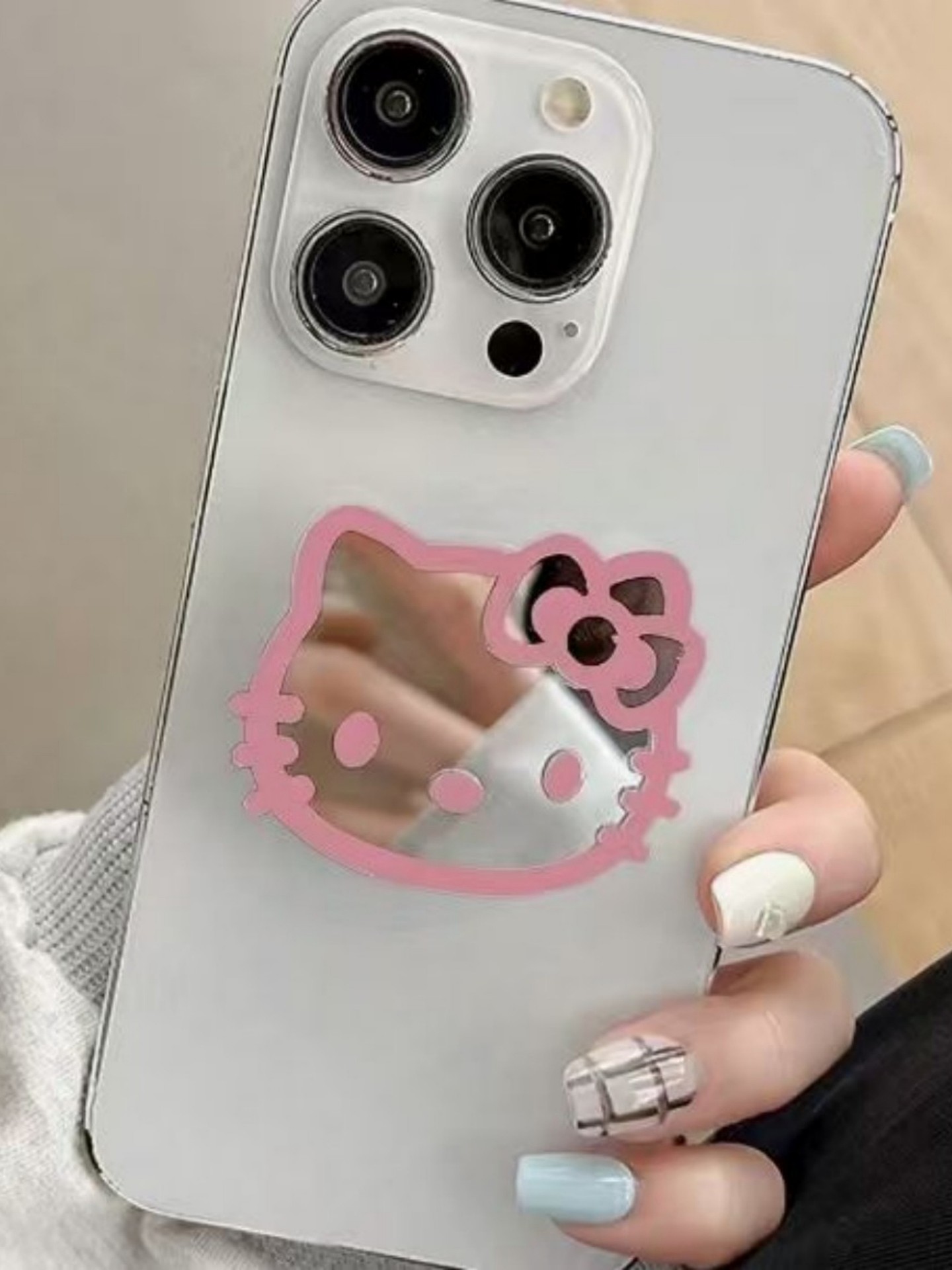 Kitty Mirror Phone Holder