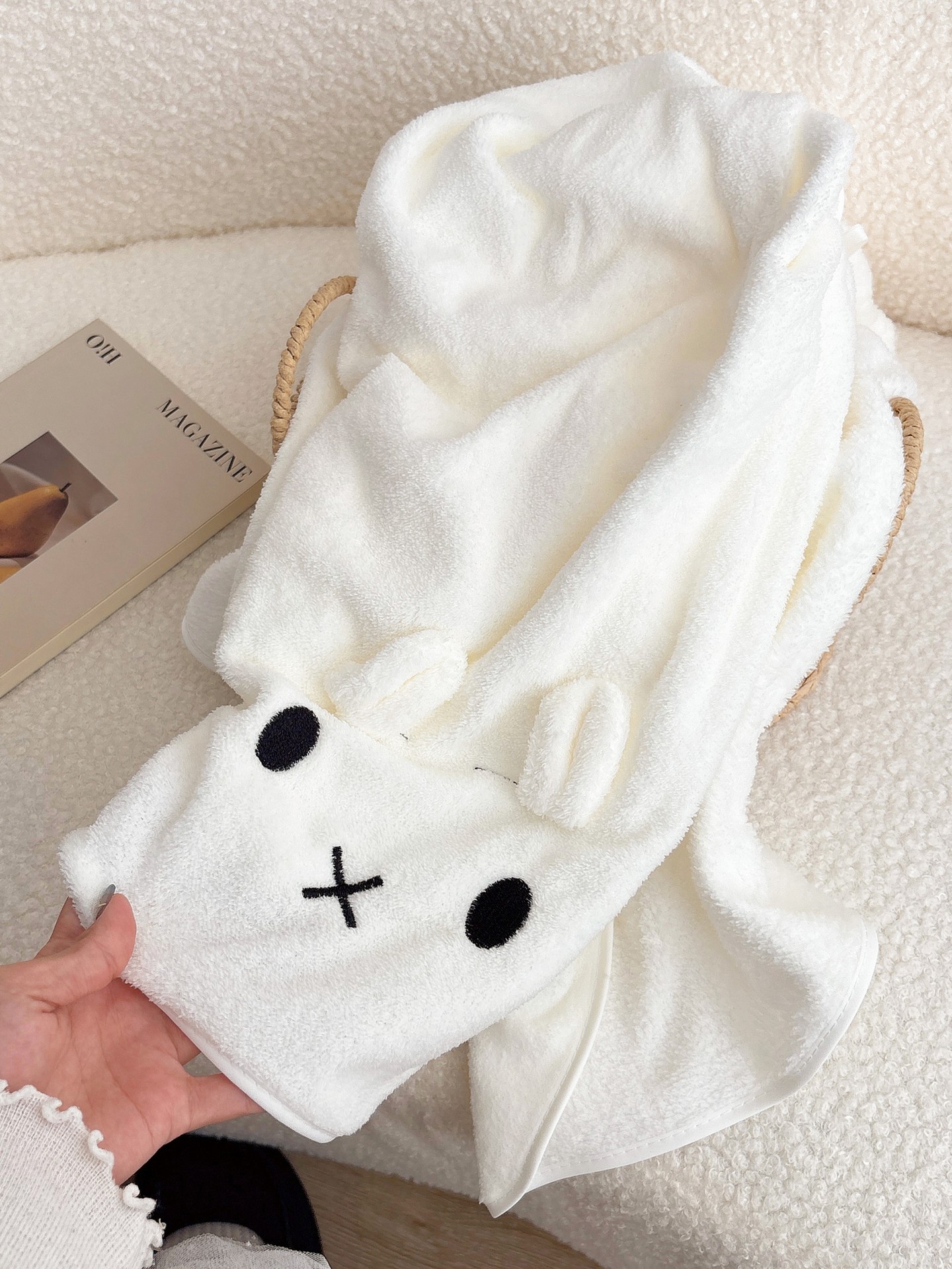 Cute 3D-Bunny Towel