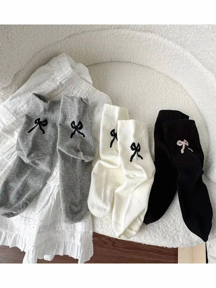 3Pairs Of Bow Sock