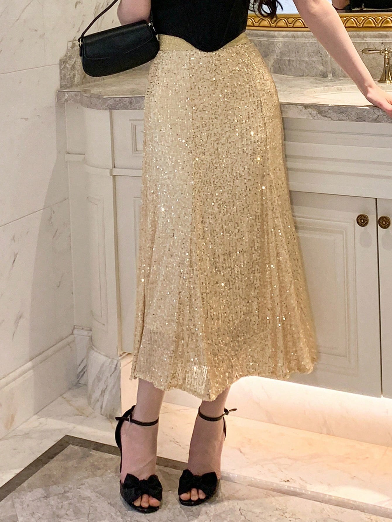 Sequinned Circle Skirt