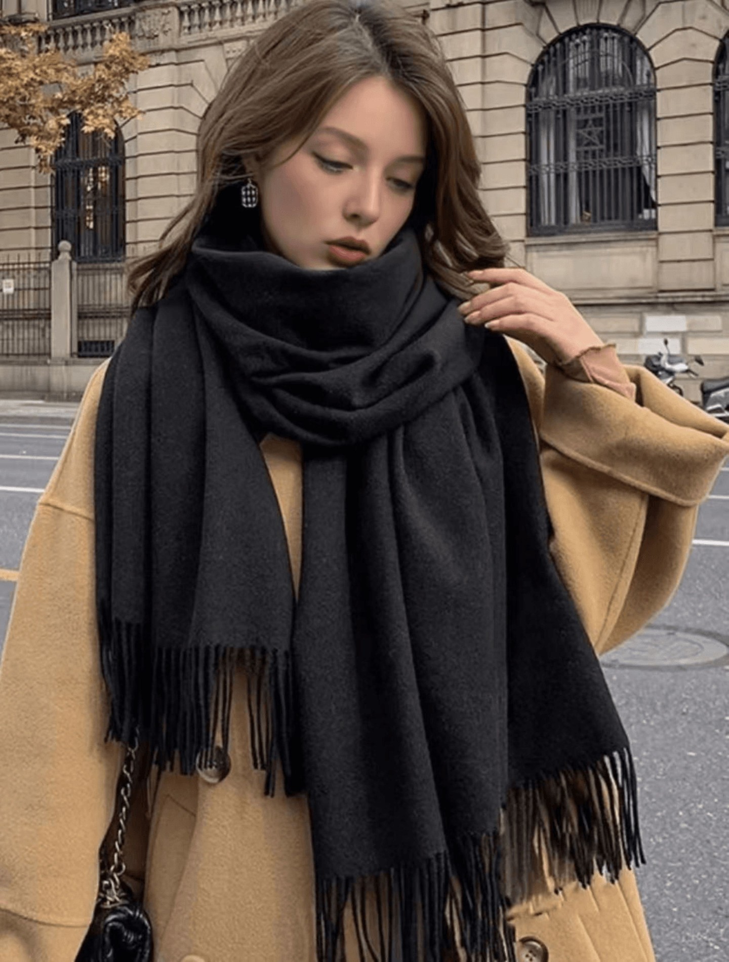 Fringed Winter Scarf