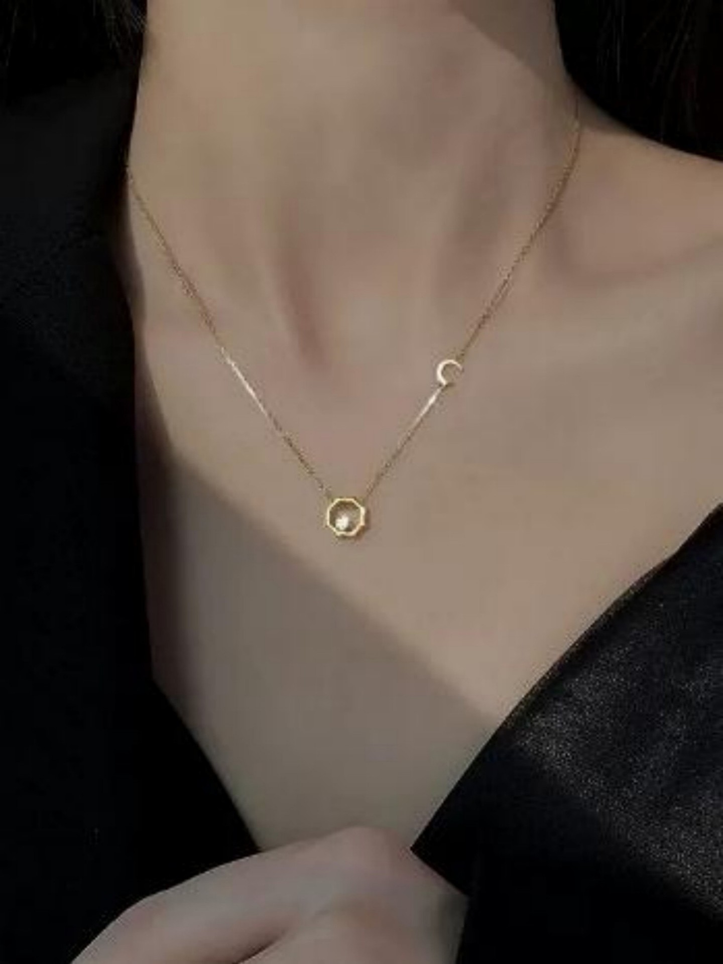 Moon Artificial jewellery - Pendant Necklace
