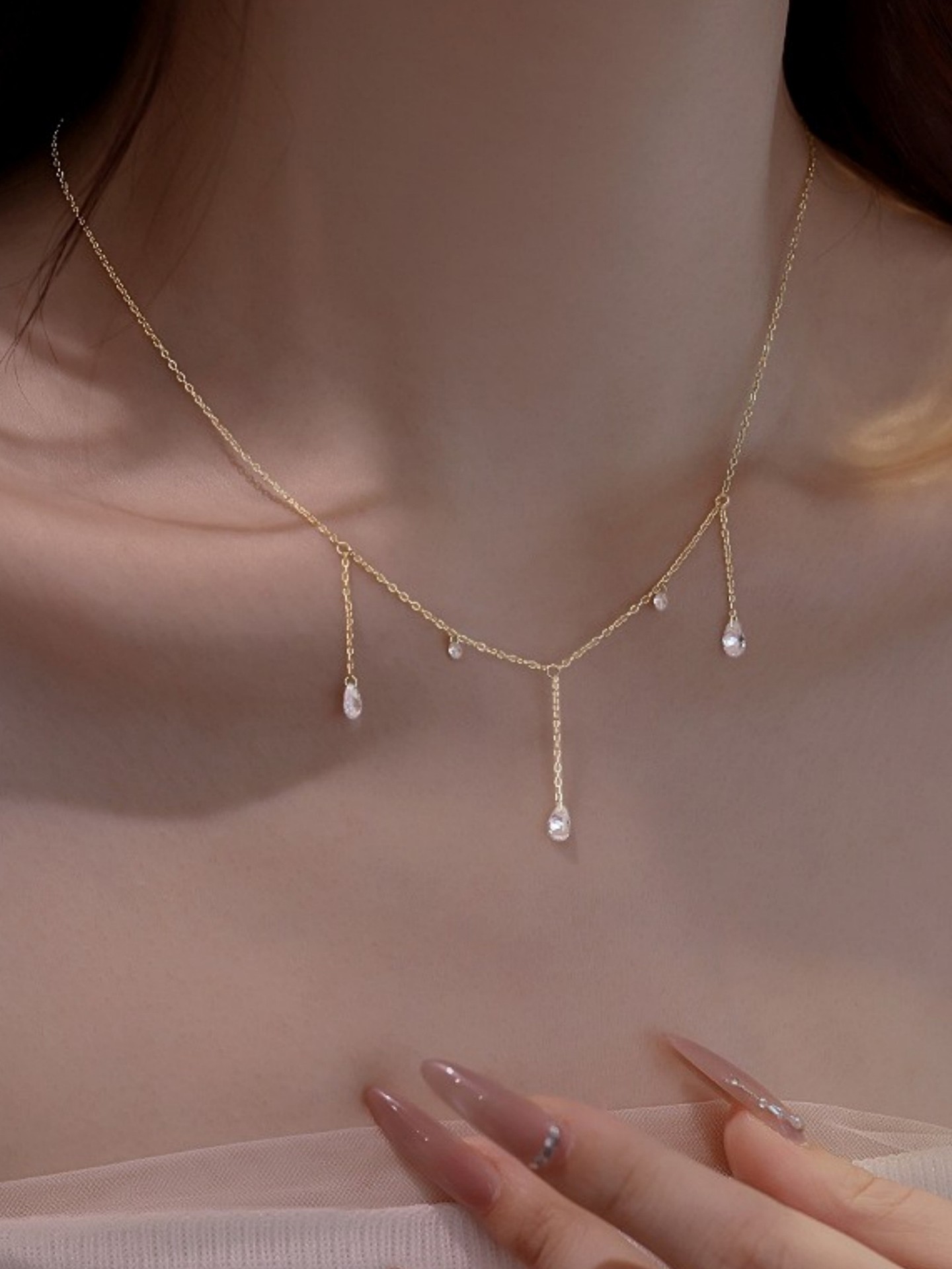 Water Drop Artificial jewellery - Pendant Necklace